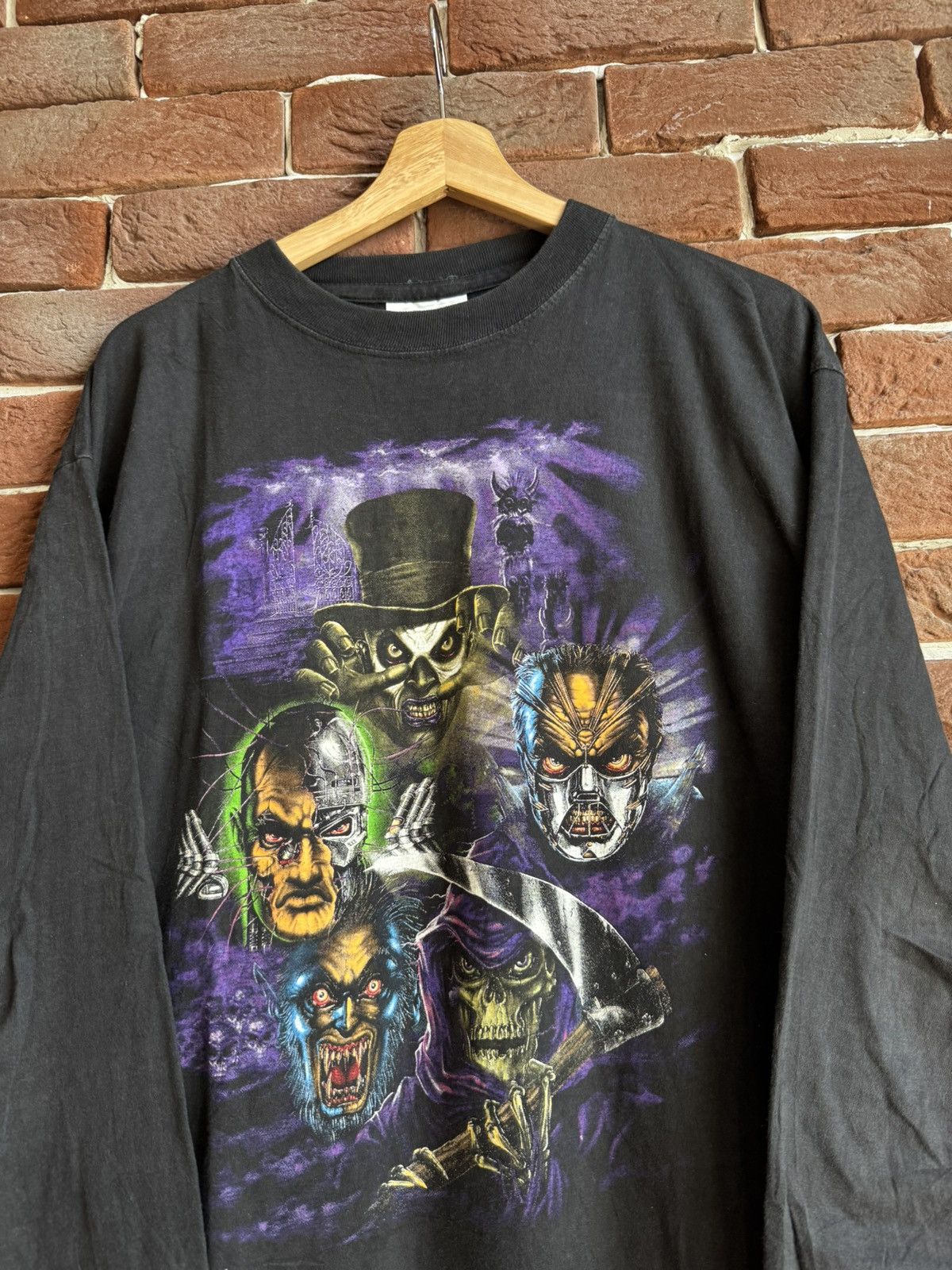 Band Tees × Thunderdome × Vintage Rare Vintage 1997 Thunderdome Wizard Gabber Band Tshirt 90s Size US XL / EU 56 / 4 - 4 Thumbnail