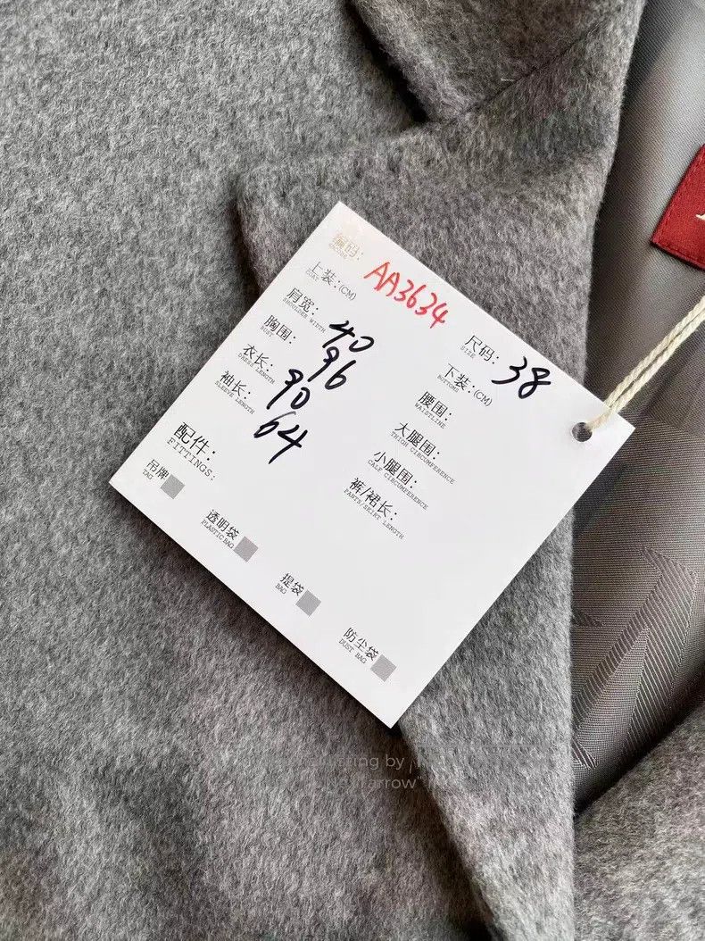 Max Mara Max Mara Grey wool coat Size XS / US 0-2 / IT 36-38 - 7 Thumbnail