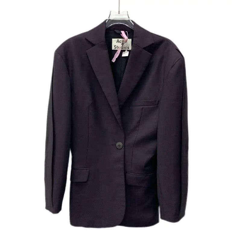 Acne Studios Acne Studios Deep Purple Wool Jacket Size ONE SIZE - 1 Thumbnail