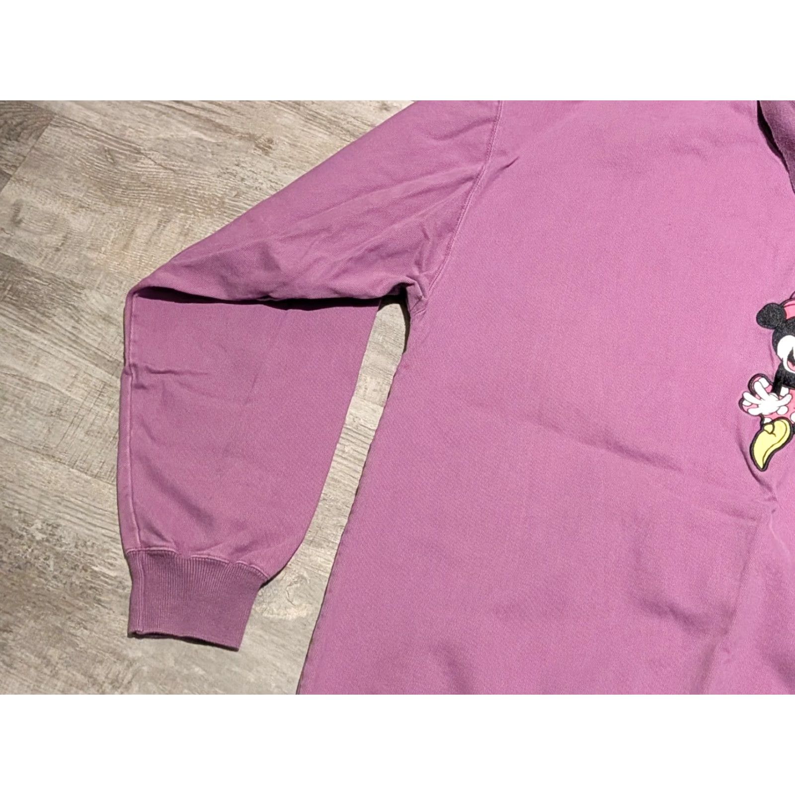 Disney VINTAGE Disney Minnie Mouse Sweatshirt Pullover Womens L/XL Collared Purple 90s Logo Embroidered Knit Pullover Shirt Size L / US 10 / IT 46 - 6 Thumbnail