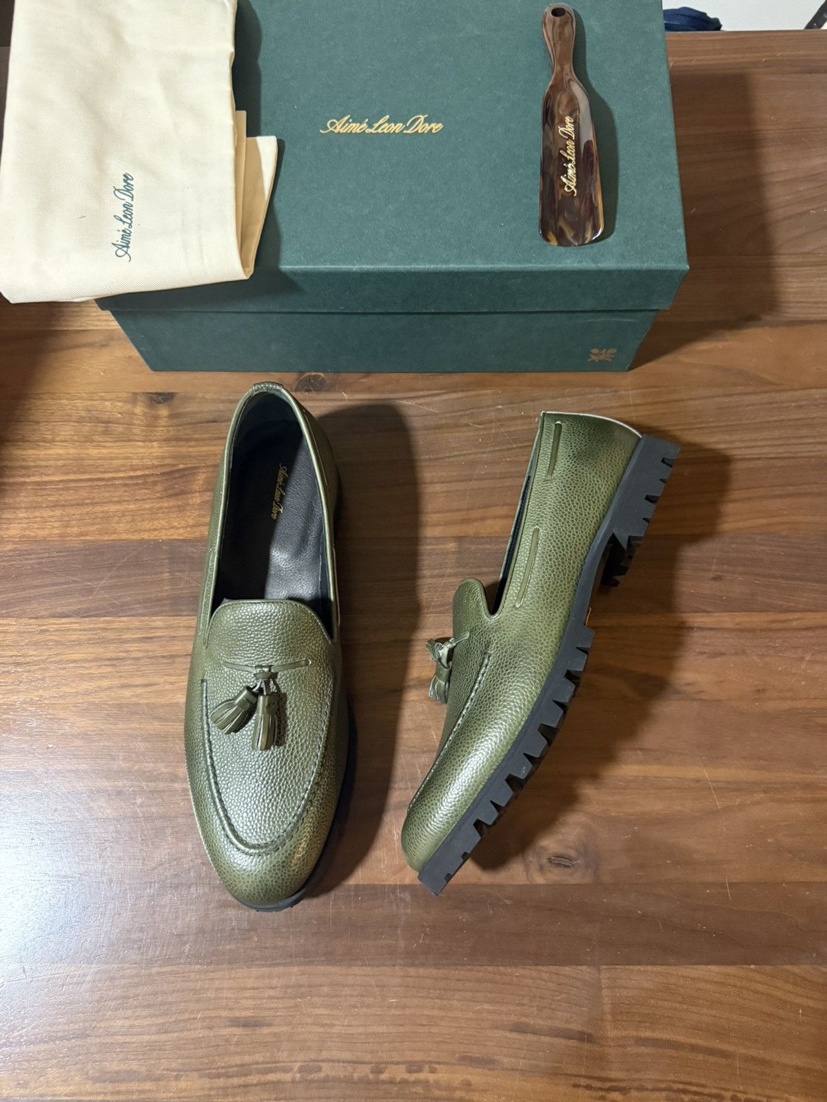 Aime Leon Dore Aimé Leon Dore ALD Chicco Riso Green Tassel  display picture 3