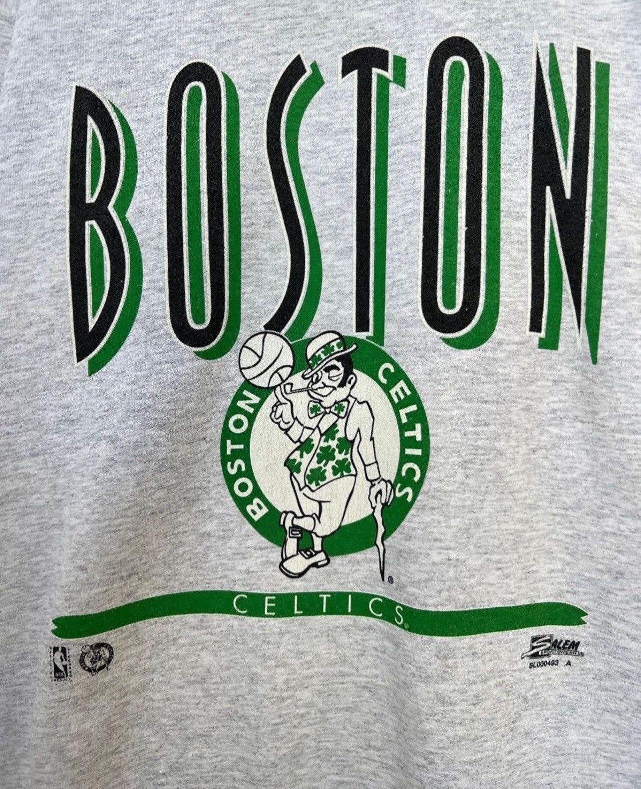 Vintage Vintage 90s Boston Celtics Sweatshirt Salem Sportwear USA Size US XL / EU 56 / 4 - 2 Thumbnail