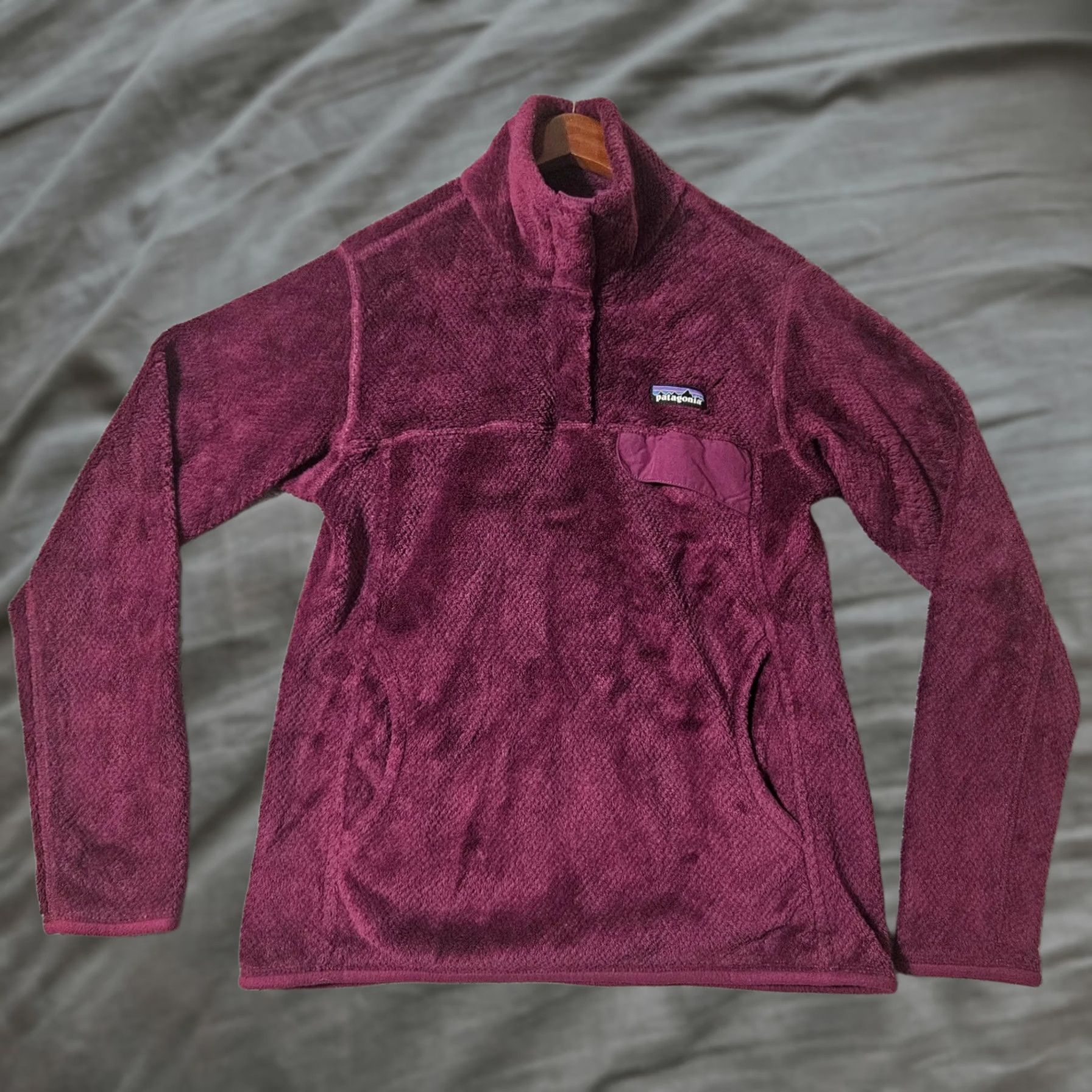 Patagonia Patagonia Women's Re-Tool Snap-T Pullover Purple Medium Polartec Ikat 25442 Coat Size M / US 6-8 / IT 42-44 - 1 Thumbnail