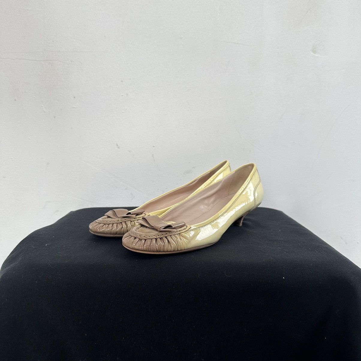 Prada Prada small heel Ballet Flats Shoes Vintage 2000s Retro Rare Size US 8 / IT 38 - 4 Thumbnail