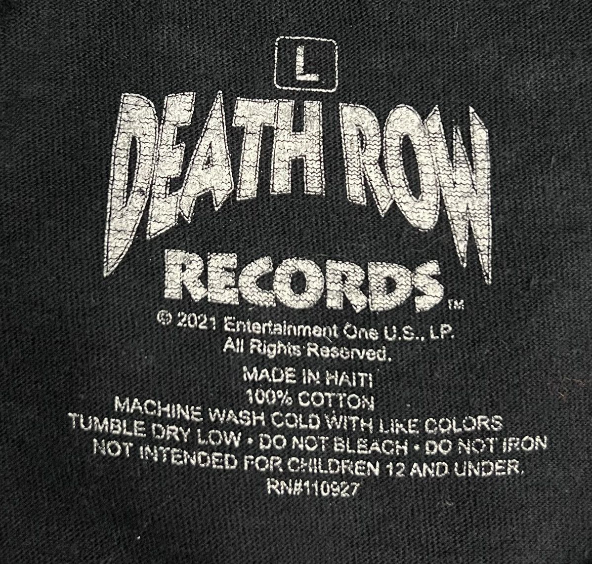 Death Row Records × Rap Tees DEATH ROW RECORDS SHIRT Size US L / EU 52-54 / 3 - 7 Thumbnail