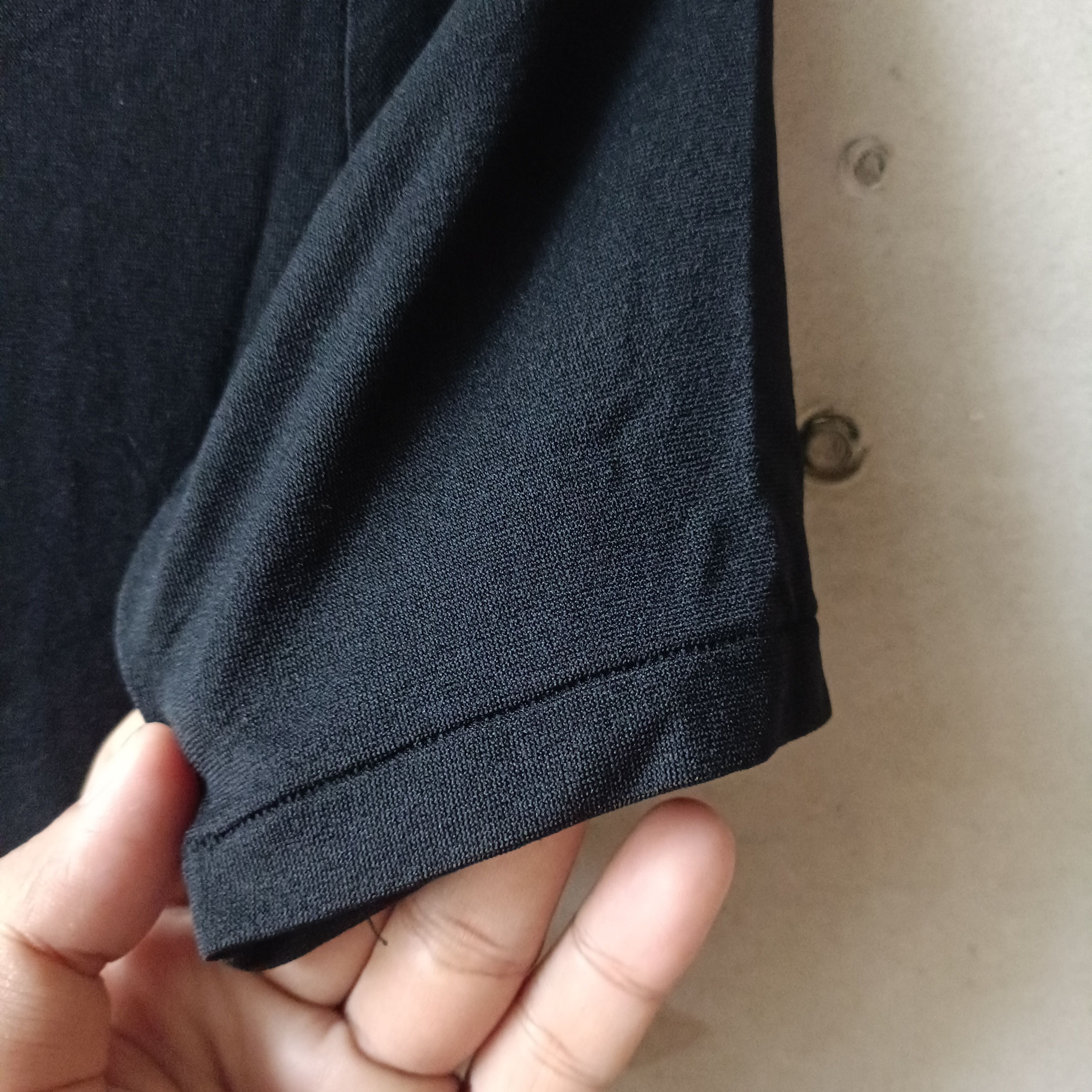 Yohji Yamamoto Yohji Yamamoto Black Nylon T-shirt Size S / US 4 / IT 40 - 3 Thumbnail