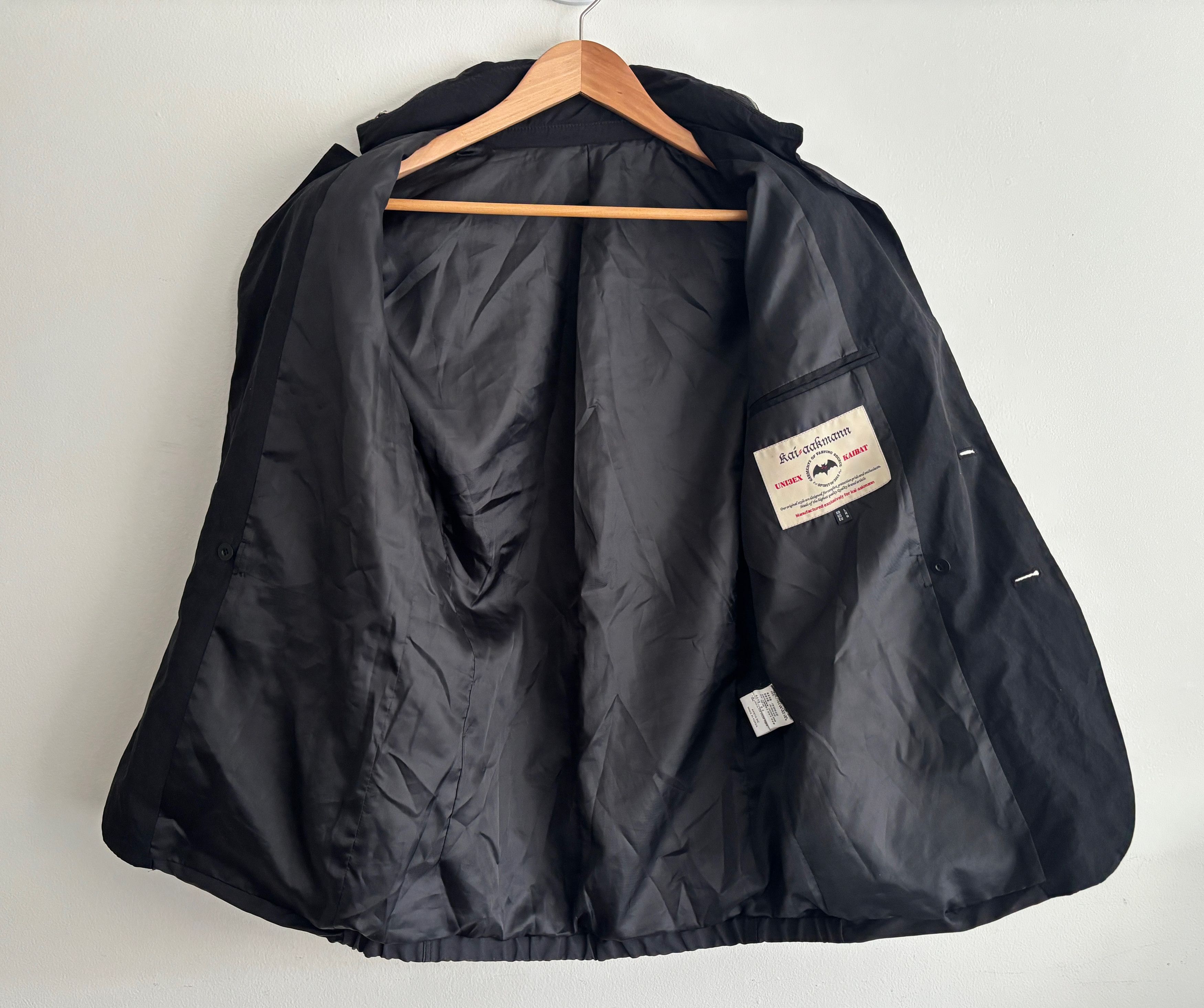 Kai Aakmann Kai-Aakmann Hooded Hybrid Black Field Jacket - Medium Size US M / EU 48-50 / 2 - 15 Thumbnail