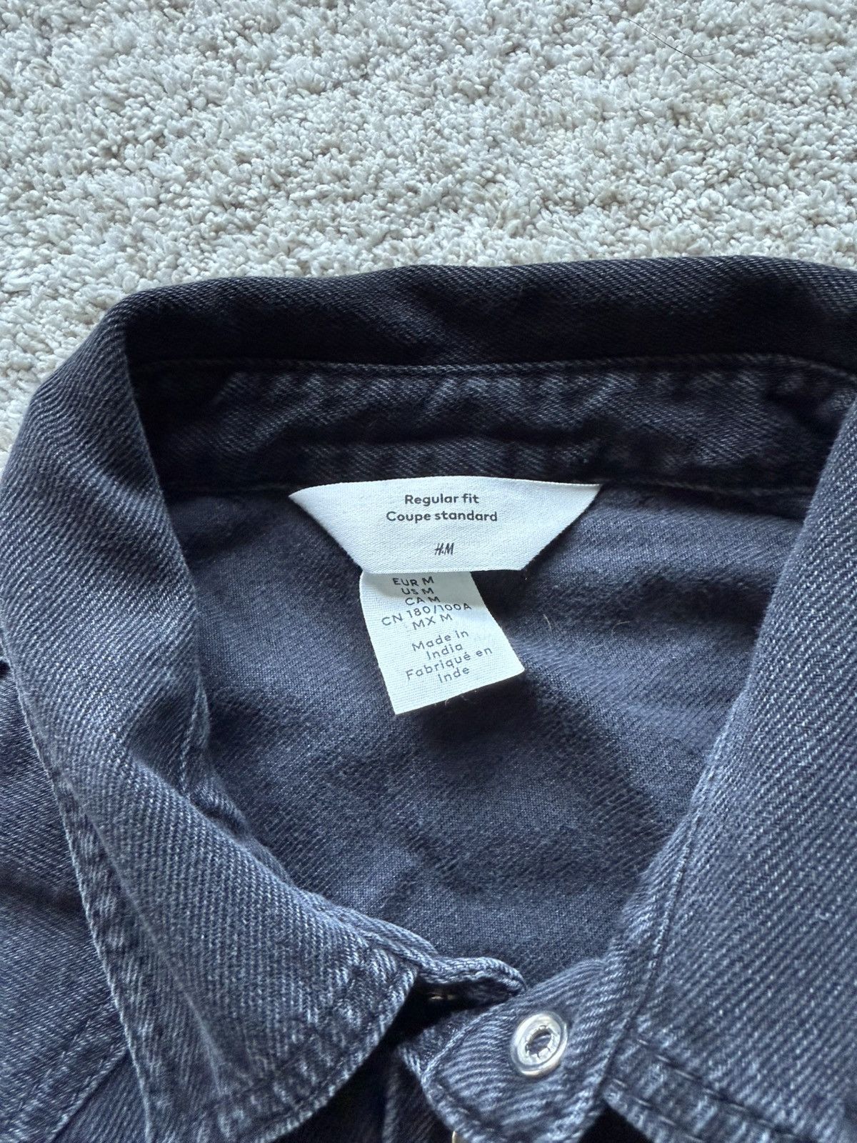 H&M Y2K Black Denim Jacket Rock by H&M Size US M / EU 48-50 / 2 - 3 Thumbnail