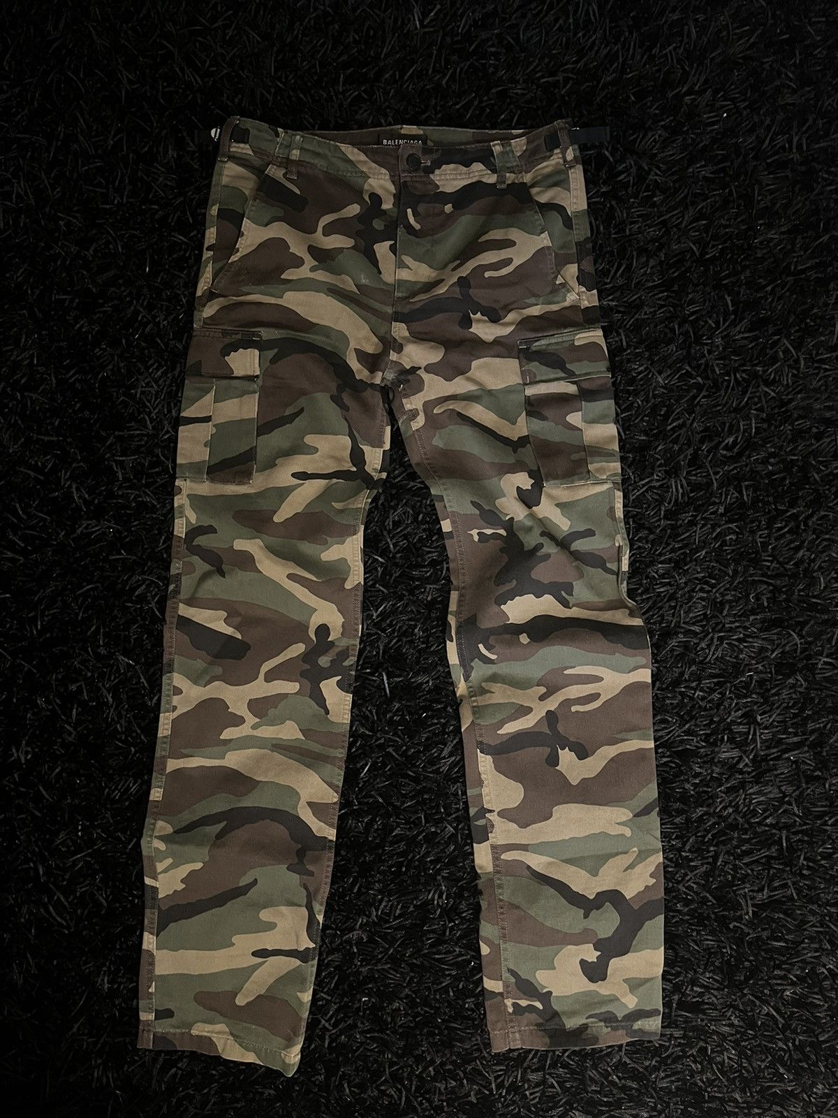 image of Balenciaga Camo Pants, Men's (Size 30)