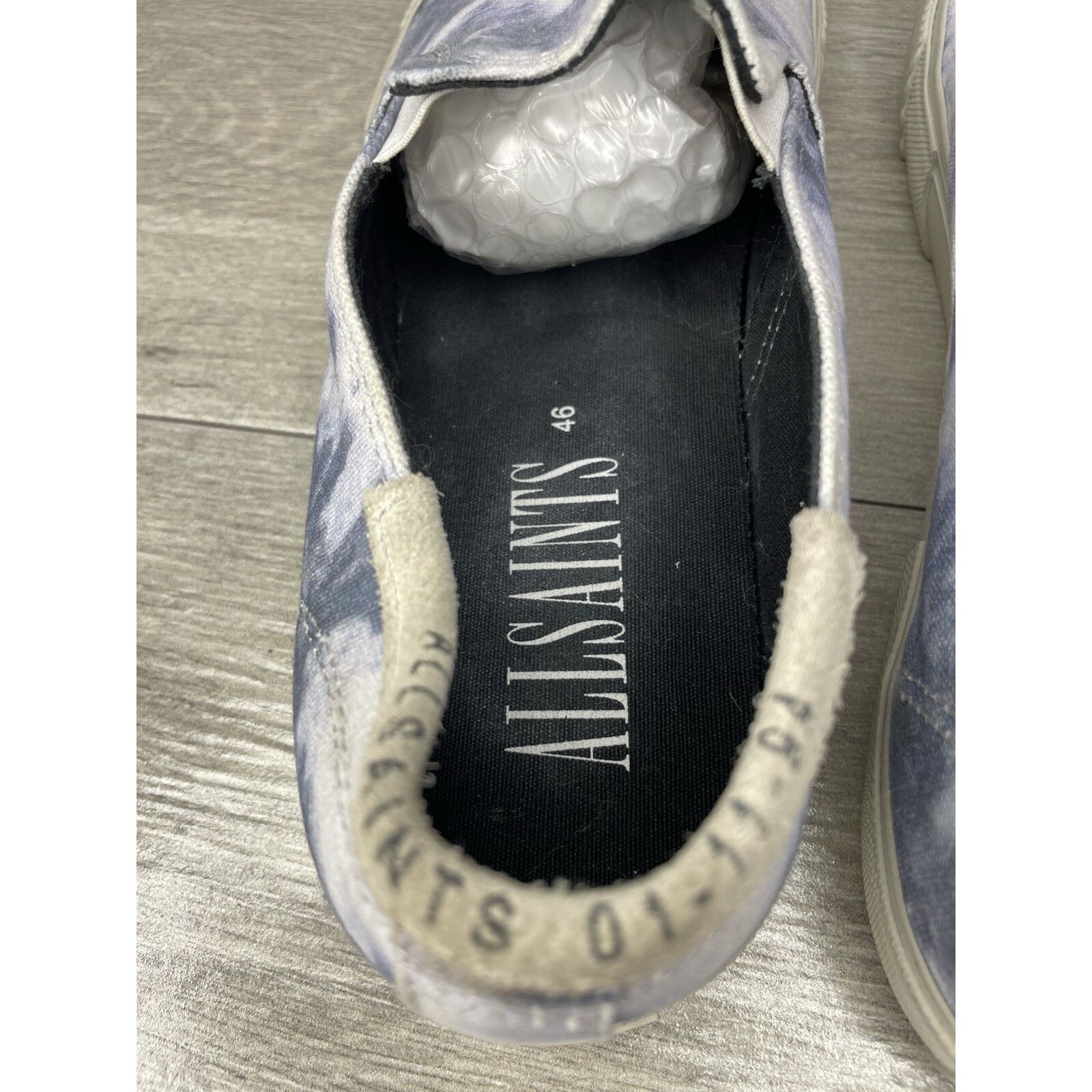 Allsaints All Saints Manny Blue White Tie Dye Canvas Slip On Casual Sh Size US 13 / EU 46 - 10 Thumbnail
