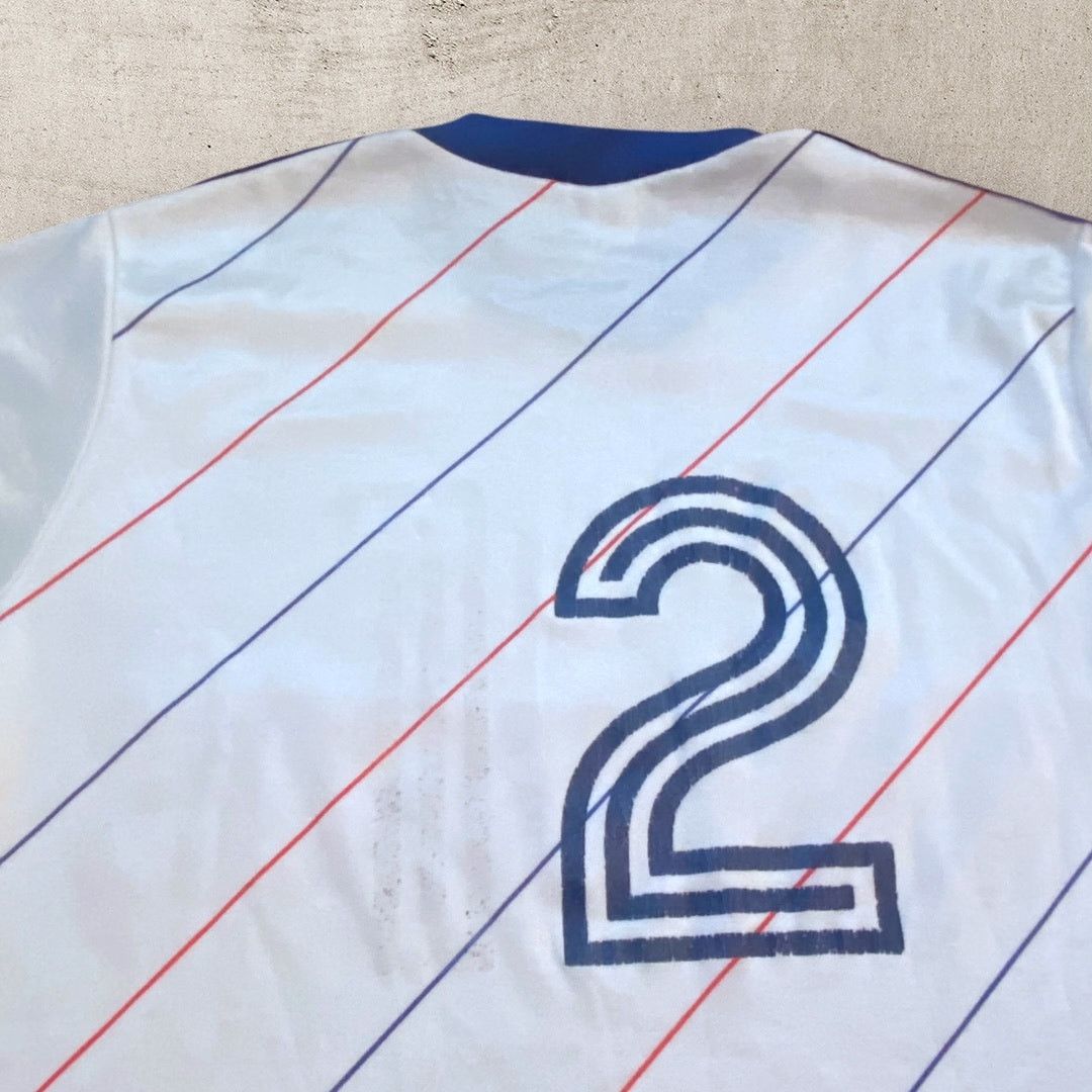 Adidas × Vintage Vintage 80s Adidas Knossos Soccer Football Faded Jersey Size US L / EU 52-54 / 3 - 5 Thumbnail