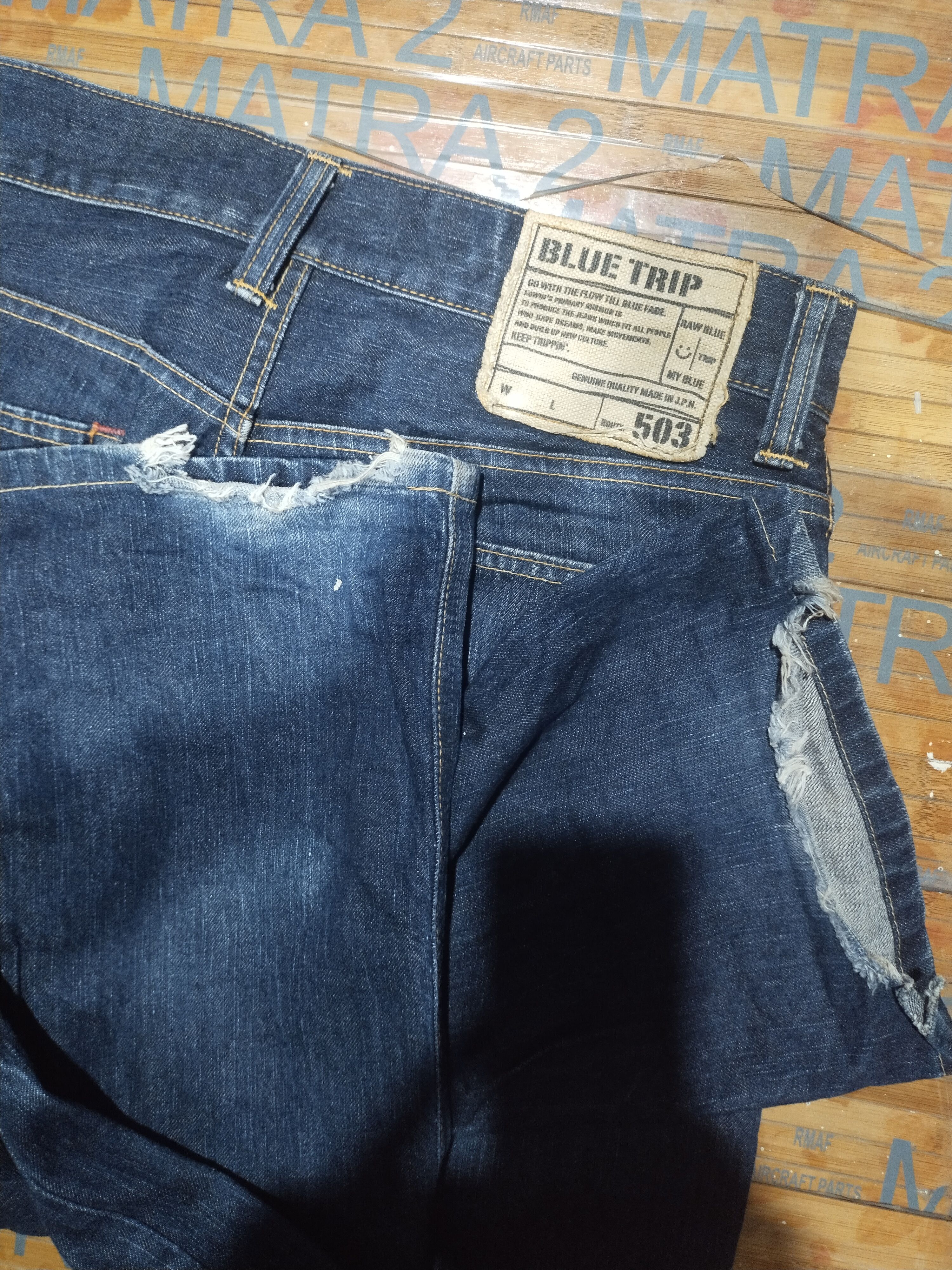 Edwin Jeans Edwin 503,Blue Trip Sz 30" Size US 30 / EU 46 - 6 Thumbnail