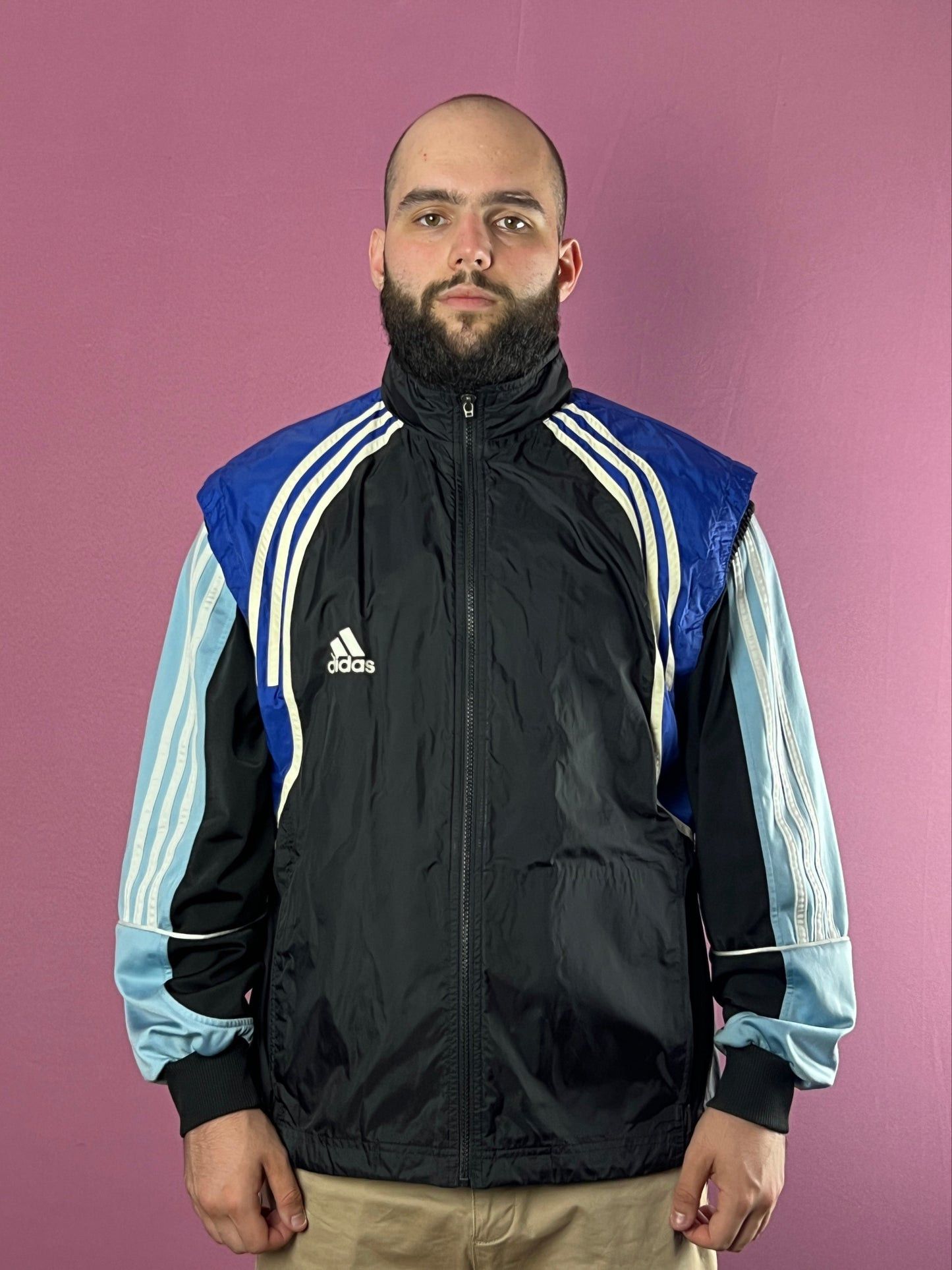 Adidas × Vintage 90s Adidas Vintage Men's Vest Jacket - L Size US L / EU 52-54 / 3 - 2 Thumbnail