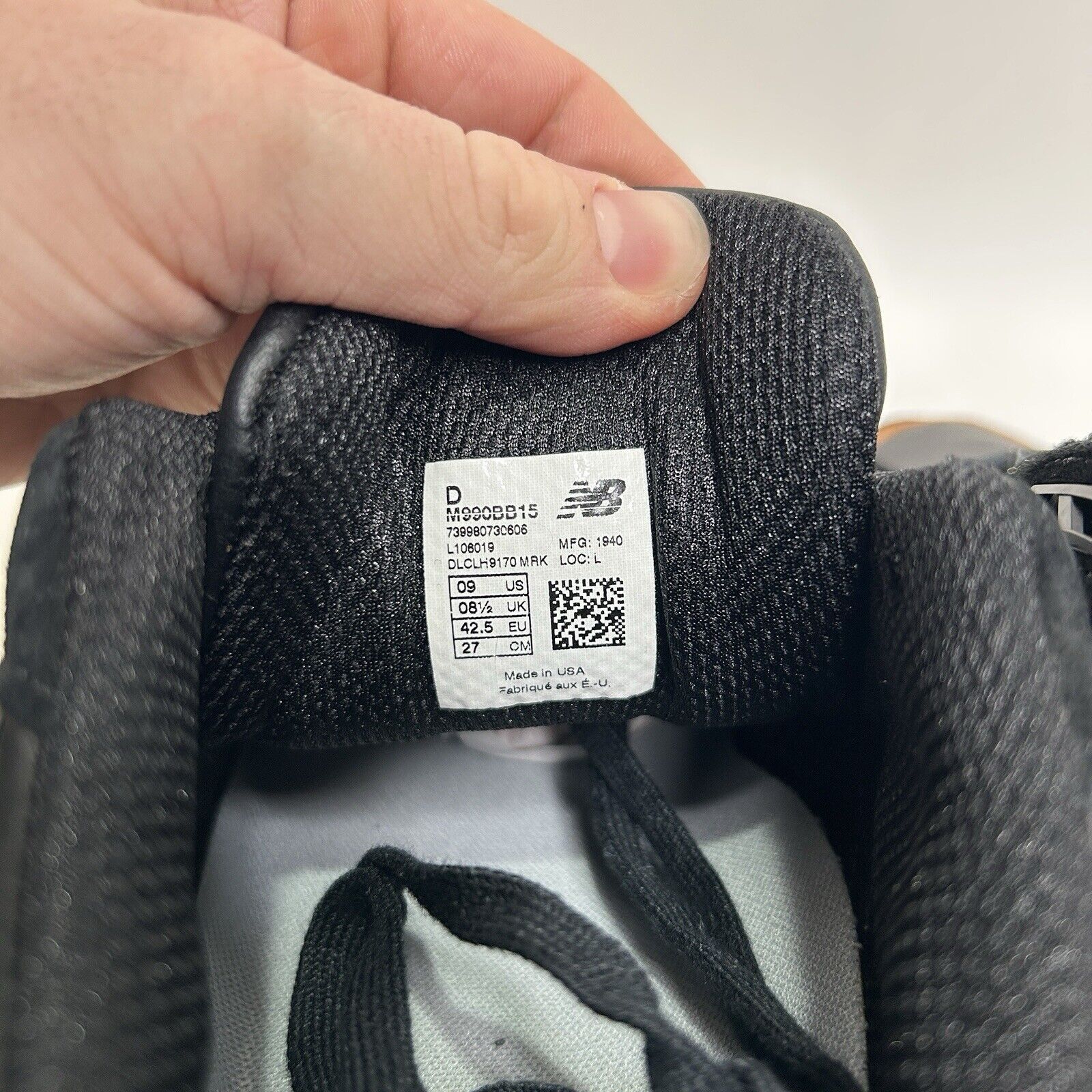 New Balance New Balance Shoes 990v5 Made in USA “Black Tan” 2024 Size US 9 / EU 42 - 5 Thumbnail