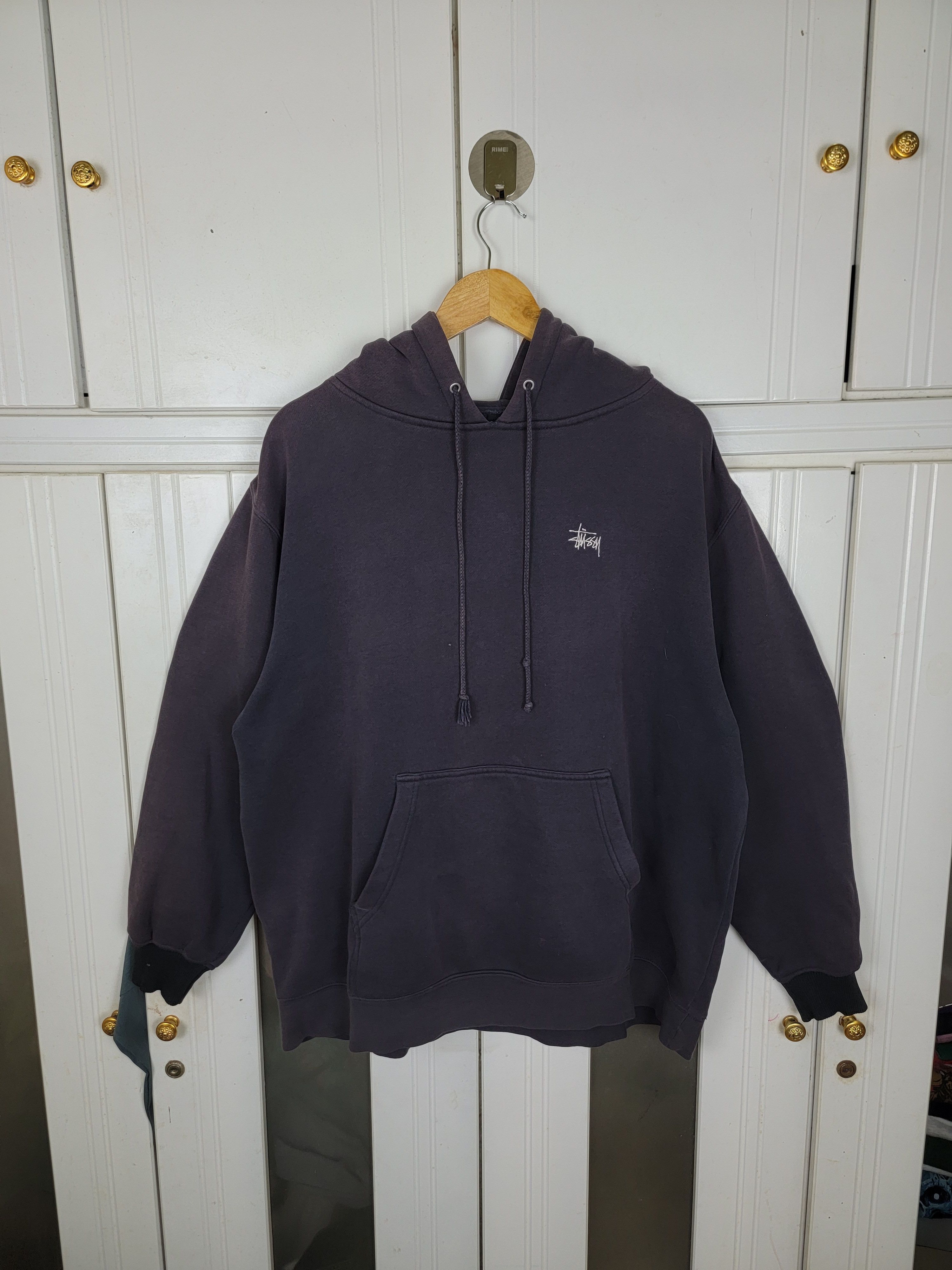 Stussy × Vintage Vintage Stussy Crossbone Pullover Hoodies Size US L / EU 52-54 / 3 - 4 Thumbnail