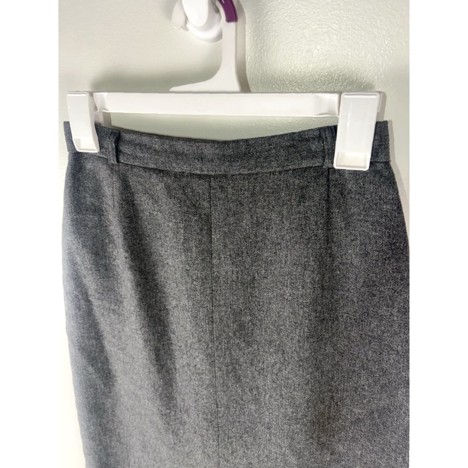 Vintage Vintage Haberdashery Gray Wool Blend Maxi Skirt Womens Size 8 Hong Kong Size 30" / US 8 / IT 44 - 2 Thumbnail