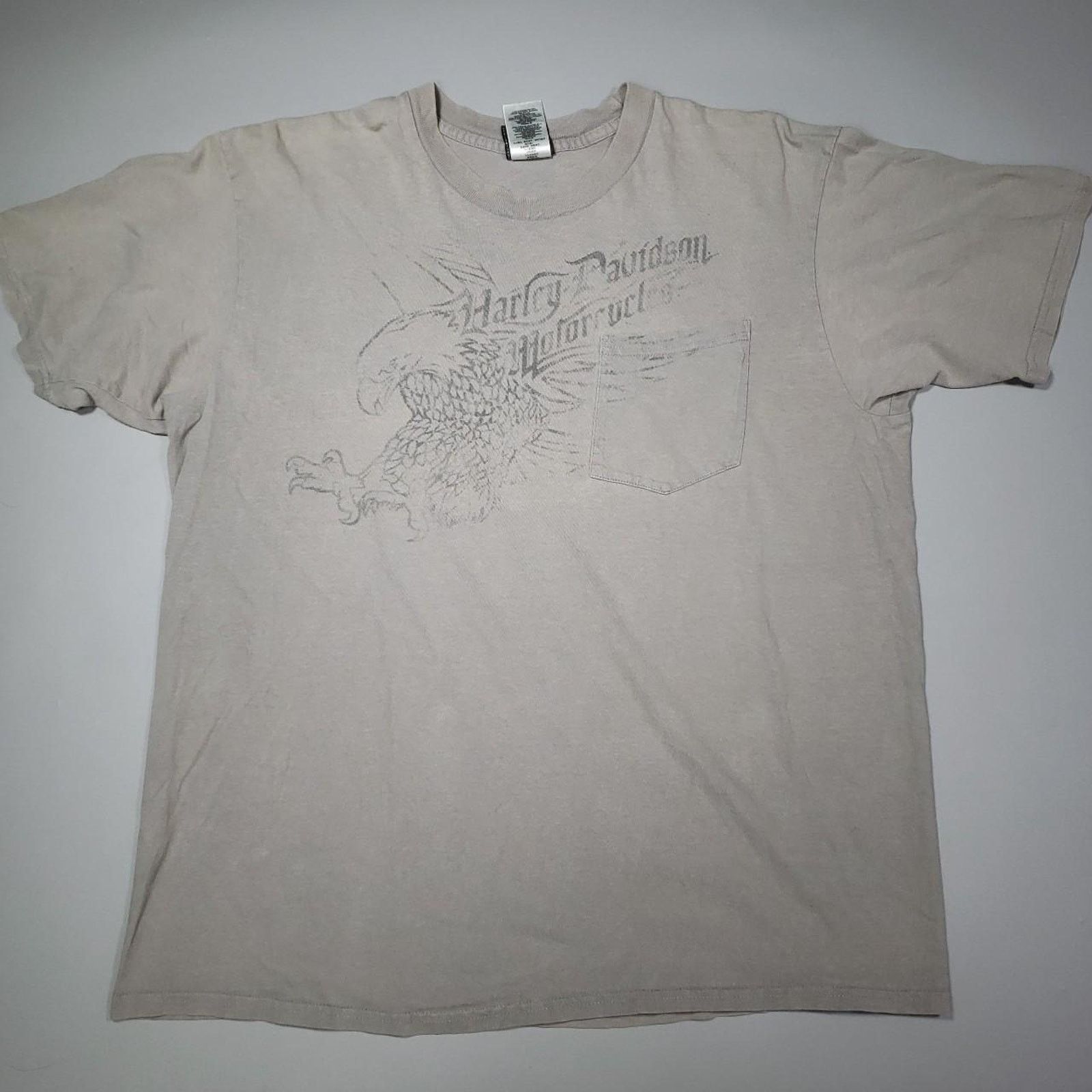 Harley Davidson Vintage Harley Davidson graphic pocket tee Mens XL Size US XL / EU 56 / 4 - 1 Thumbnail