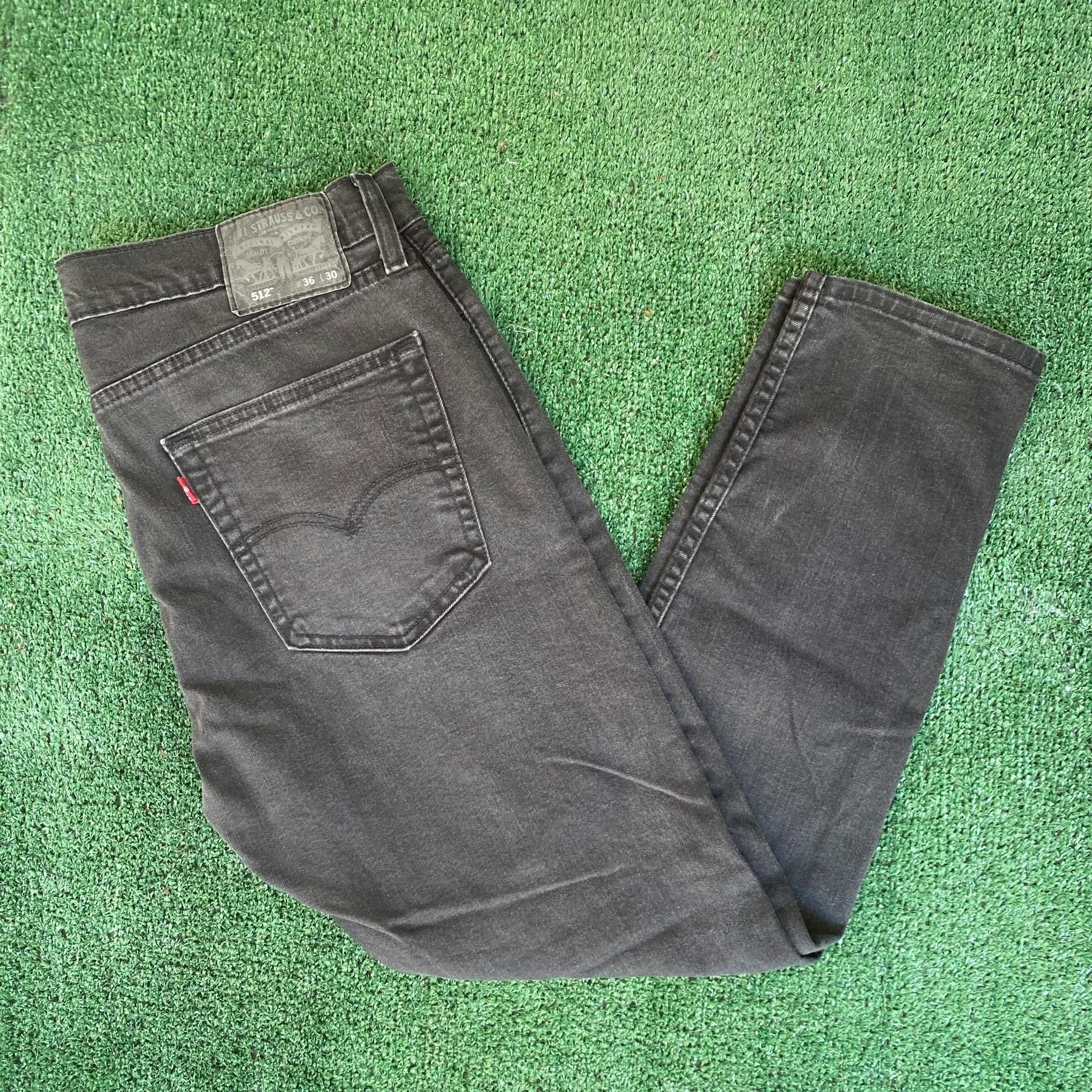 Levi's Vintage Y2K Levi's 512 Jeans Black Slim Taper Pants Size US 36 / EU 52 - 2 Thumbnail
