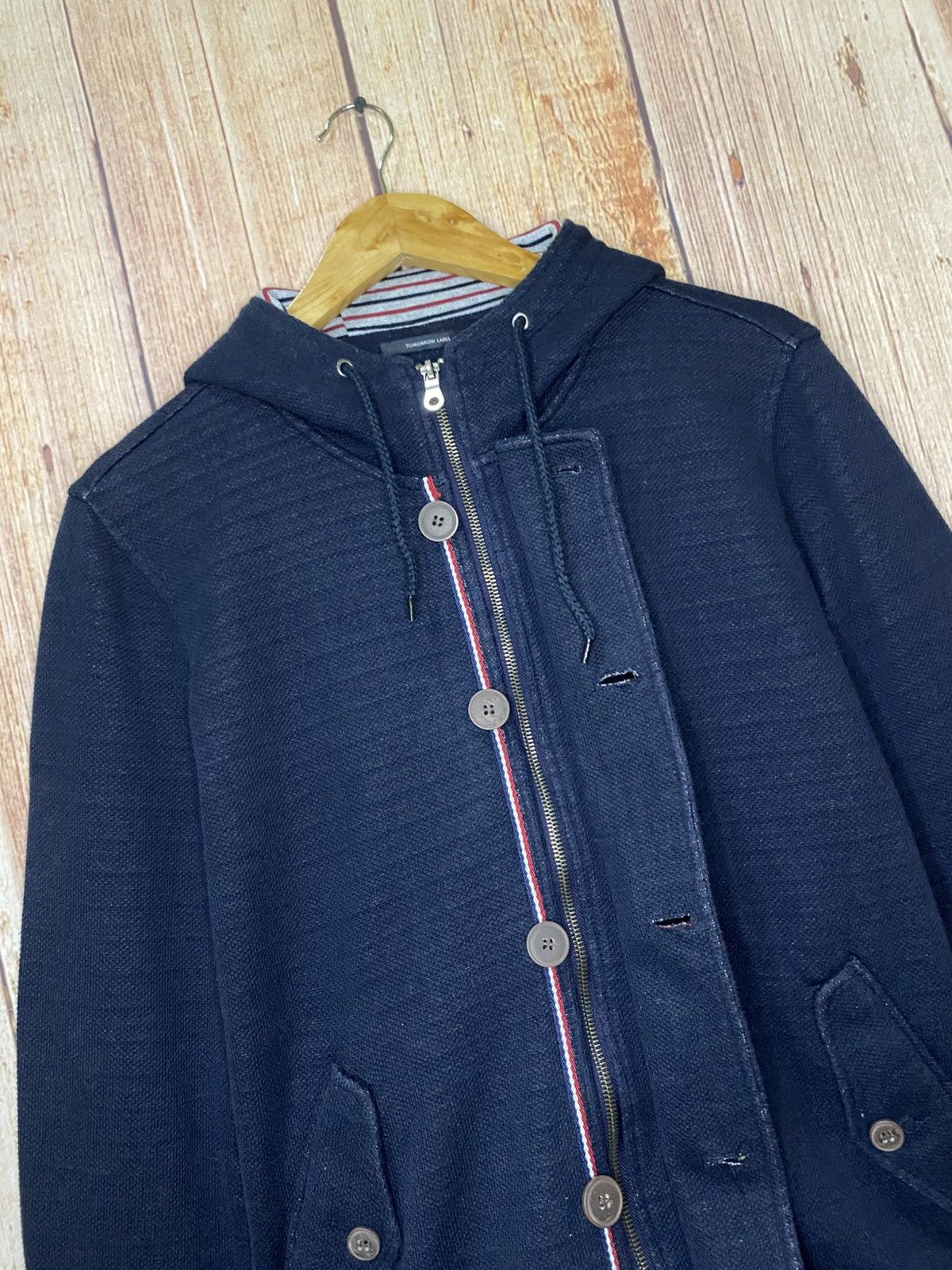 Japanese Brand Tomorrow Label full-zip & button up hooded jacket Size US M / EU 48-50 / 2 - 4 Thumbnail