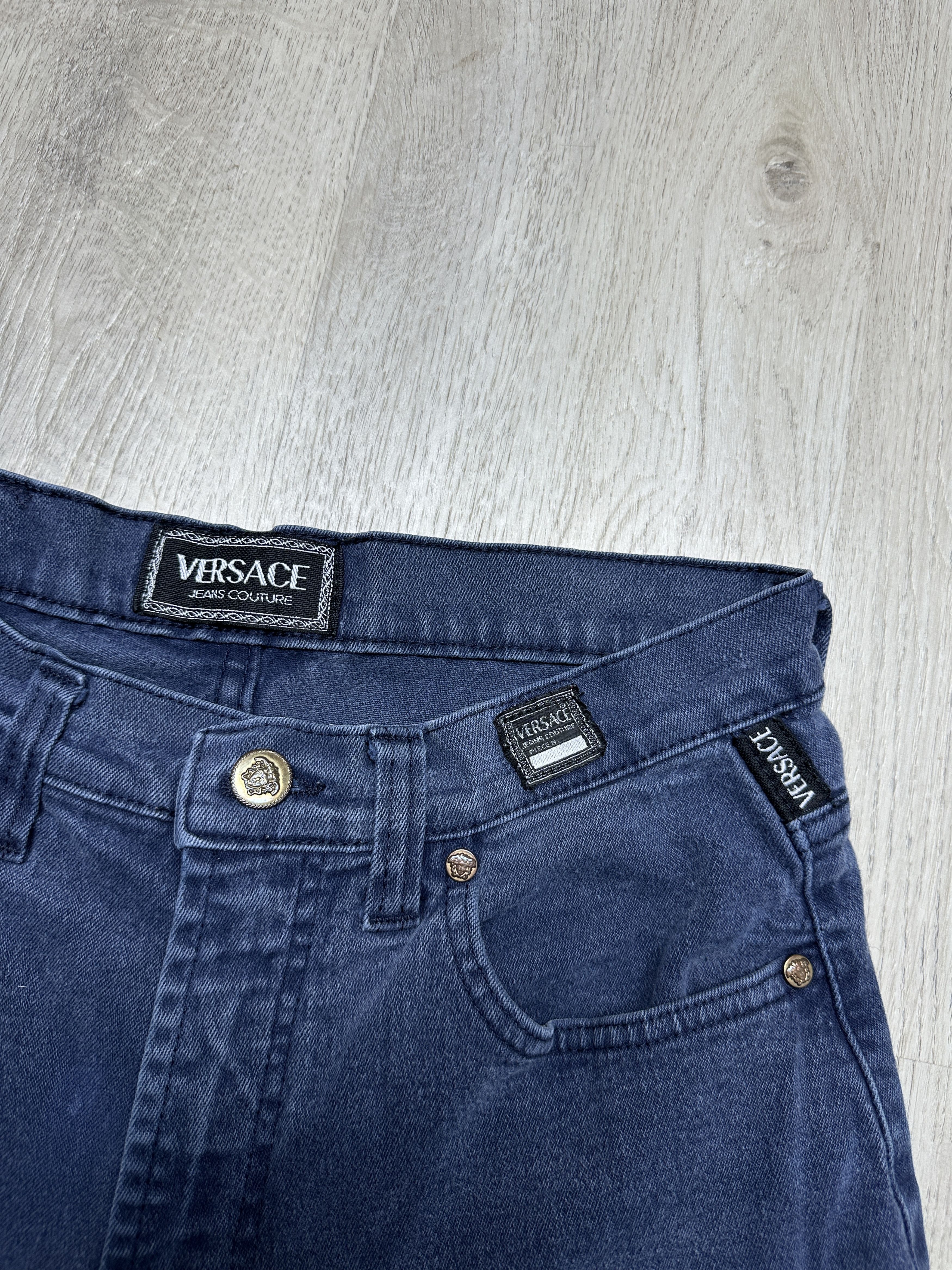 Versace Jeans Couture Versace Jeans Couture 90s Vintage Distressed Denim Pants Size US 31 - 9 Thumbnail