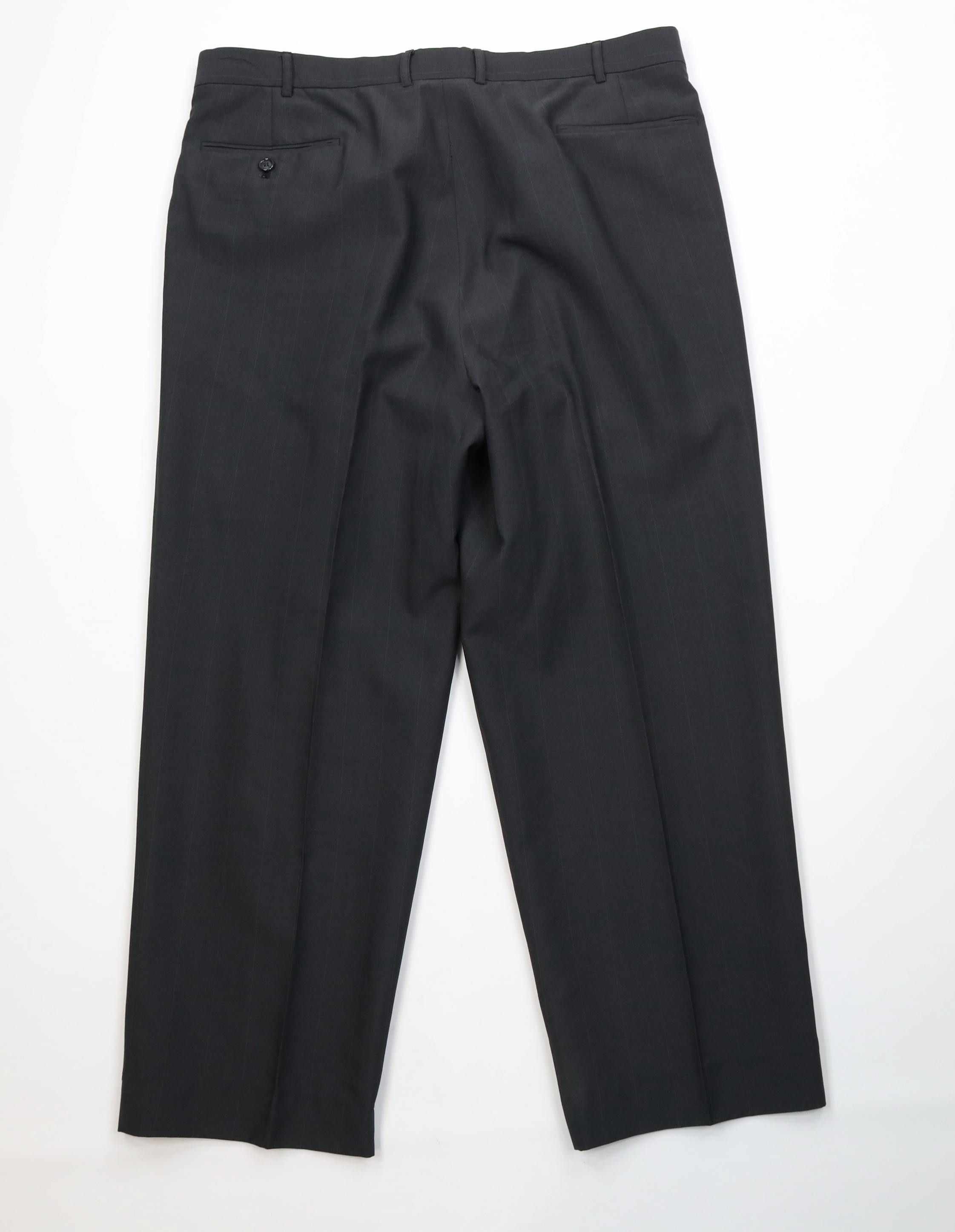 Vintage Vintage 90s Streetwear Knit Wide Leg Chino Pants Dark Gray Size US 40 / EU 56 - 9 Thumbnail