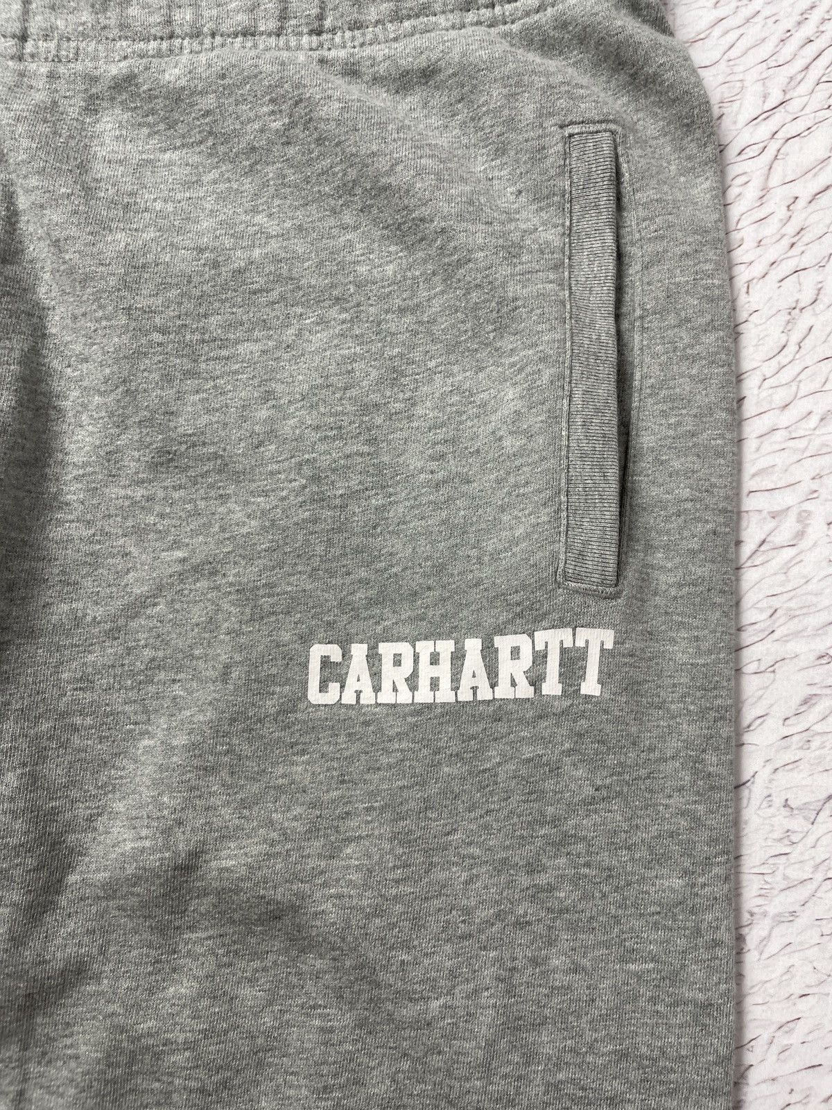 Carhartt Carhartt WIP College Sweatpants grey logo Size US 30 / EU 46 - 6 Thumbnail