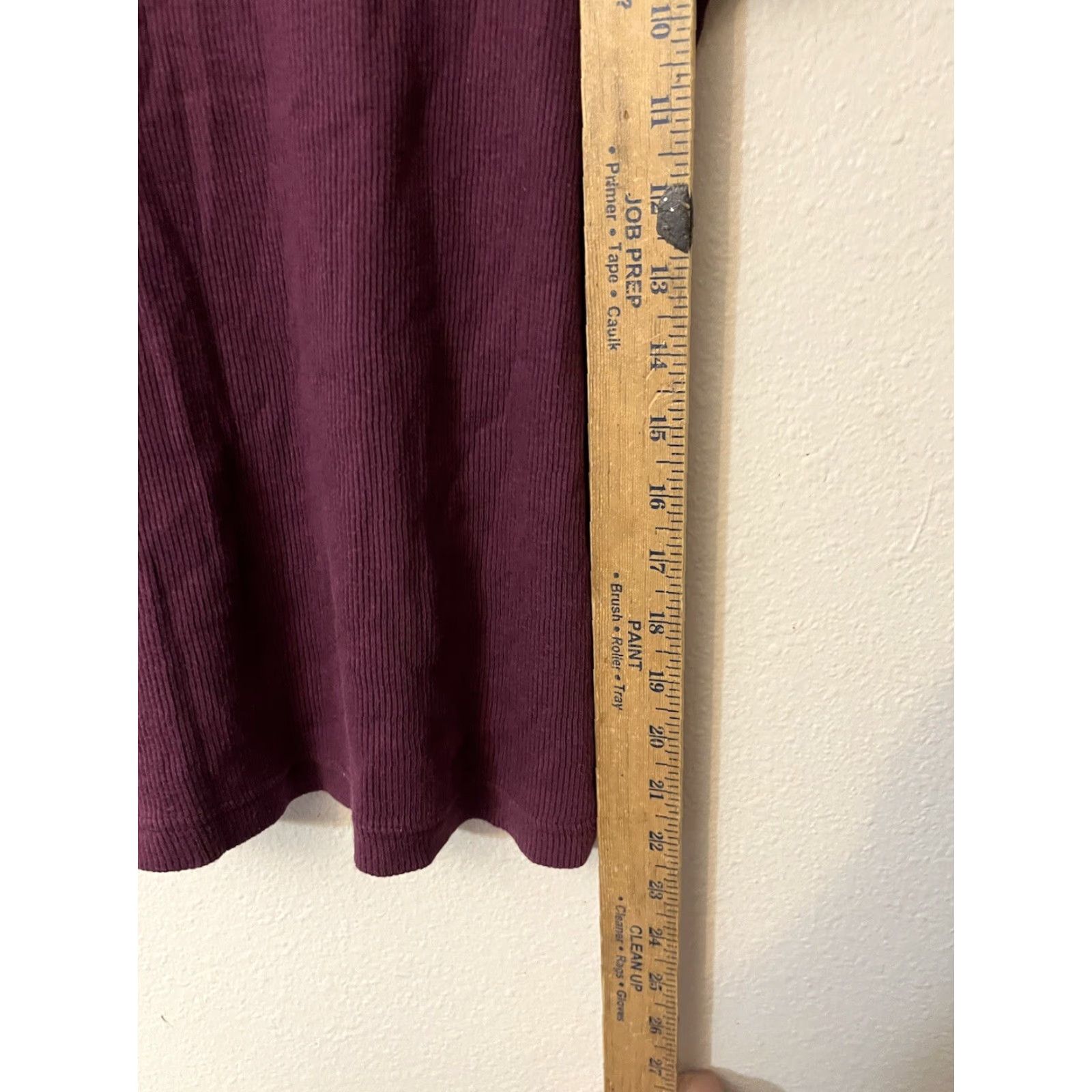 Vintage VINTAGE Giordano Maroon Knit T-Shirt Crew Neck Womens L Short Sleeve Size L / US 10 / IT 46 - 4 Thumbnail
