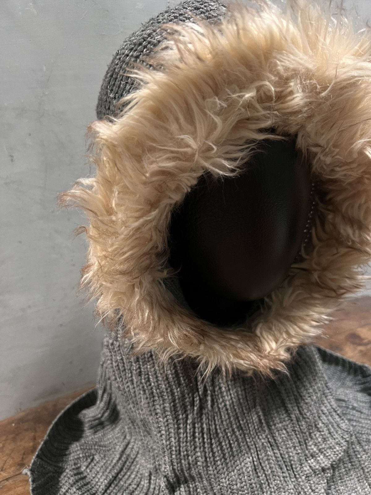 Edition Japan Peach & Cream Fur Hood Size ONE SIZE - 5 Thumbnail