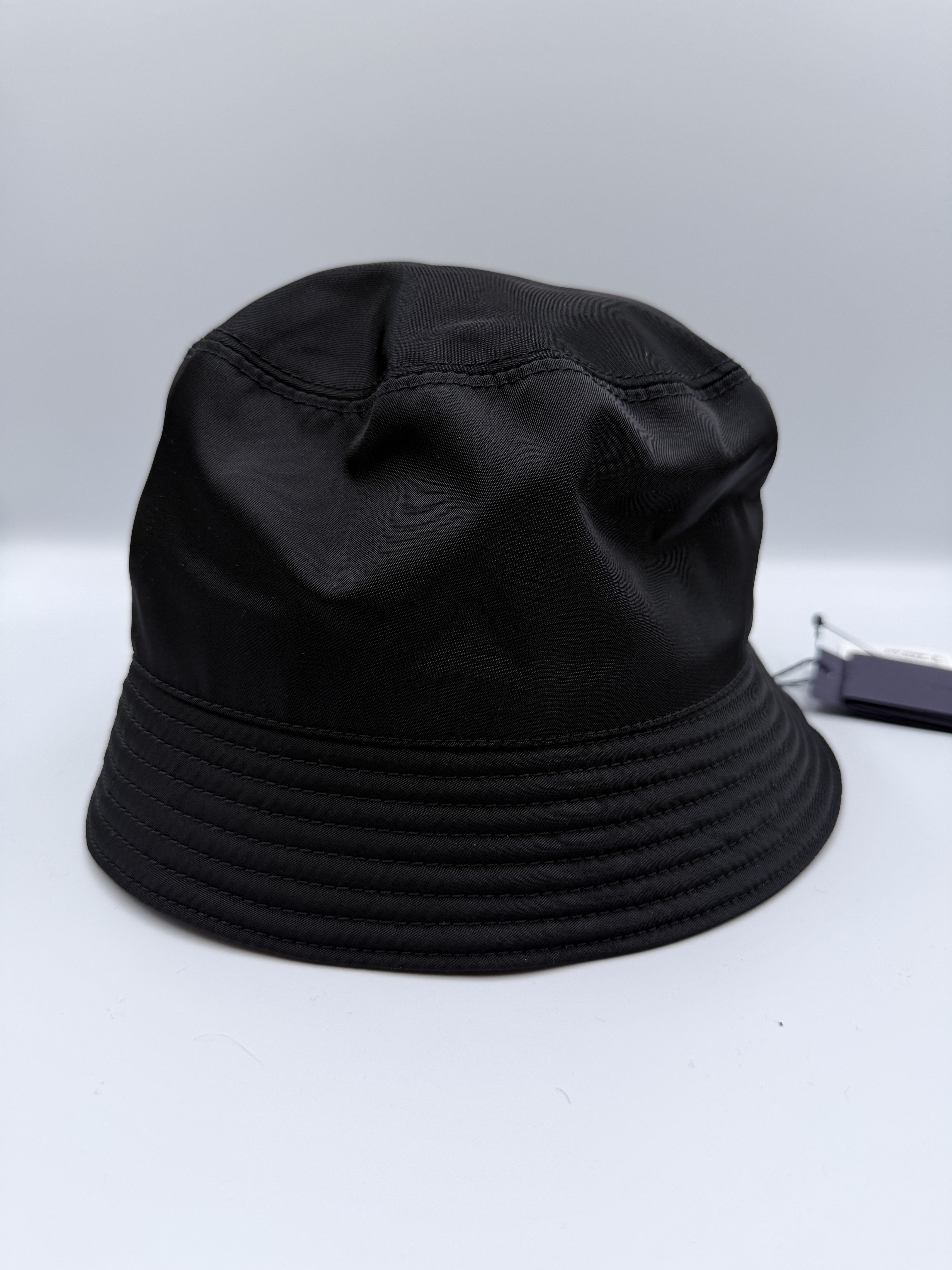Prada Prada Re-Nylon Bucket Hat Black Size M Size ONE SIZE - 4 Thumbnail