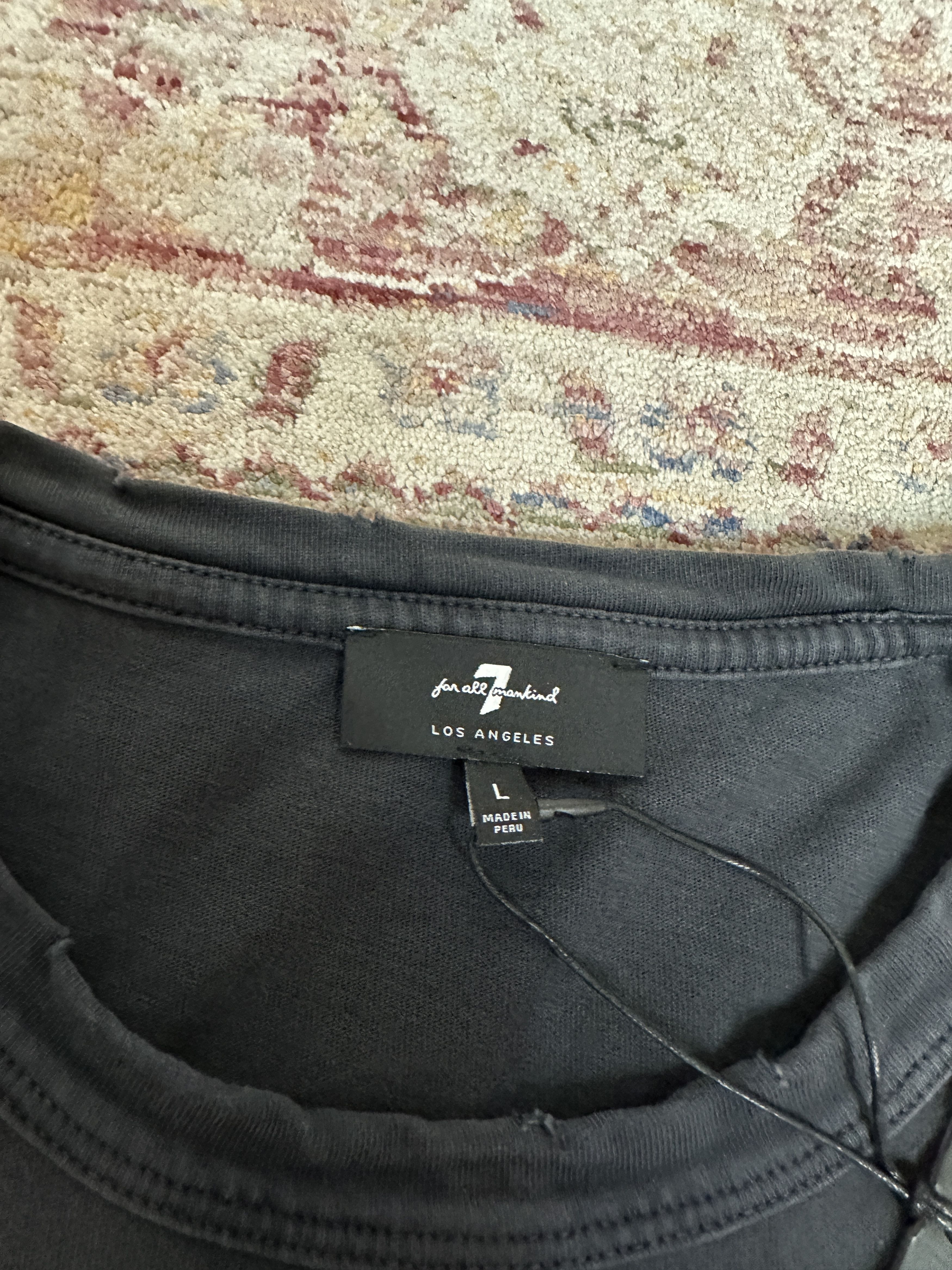 7 For All Mankind 7 For All Man Kind Men's Black Color T-Shirt Size L Size US L / EU 52-54 / 3 - 3 Thumbnail