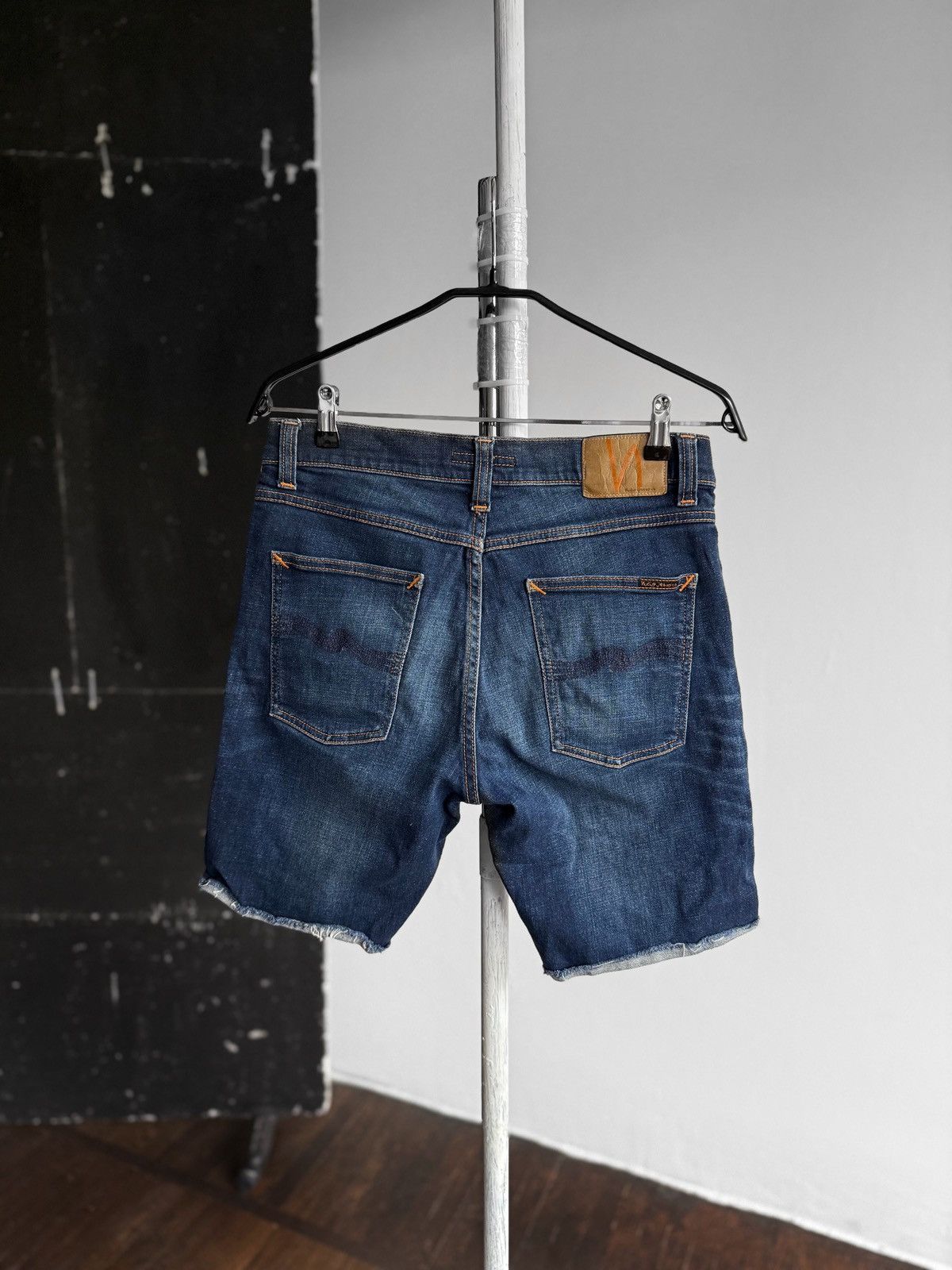 Nudie Jeans Nudie Mens Blue Organic Cotton Denim Shorts Zipper Closure Size US 31 - 1 Thumbnail