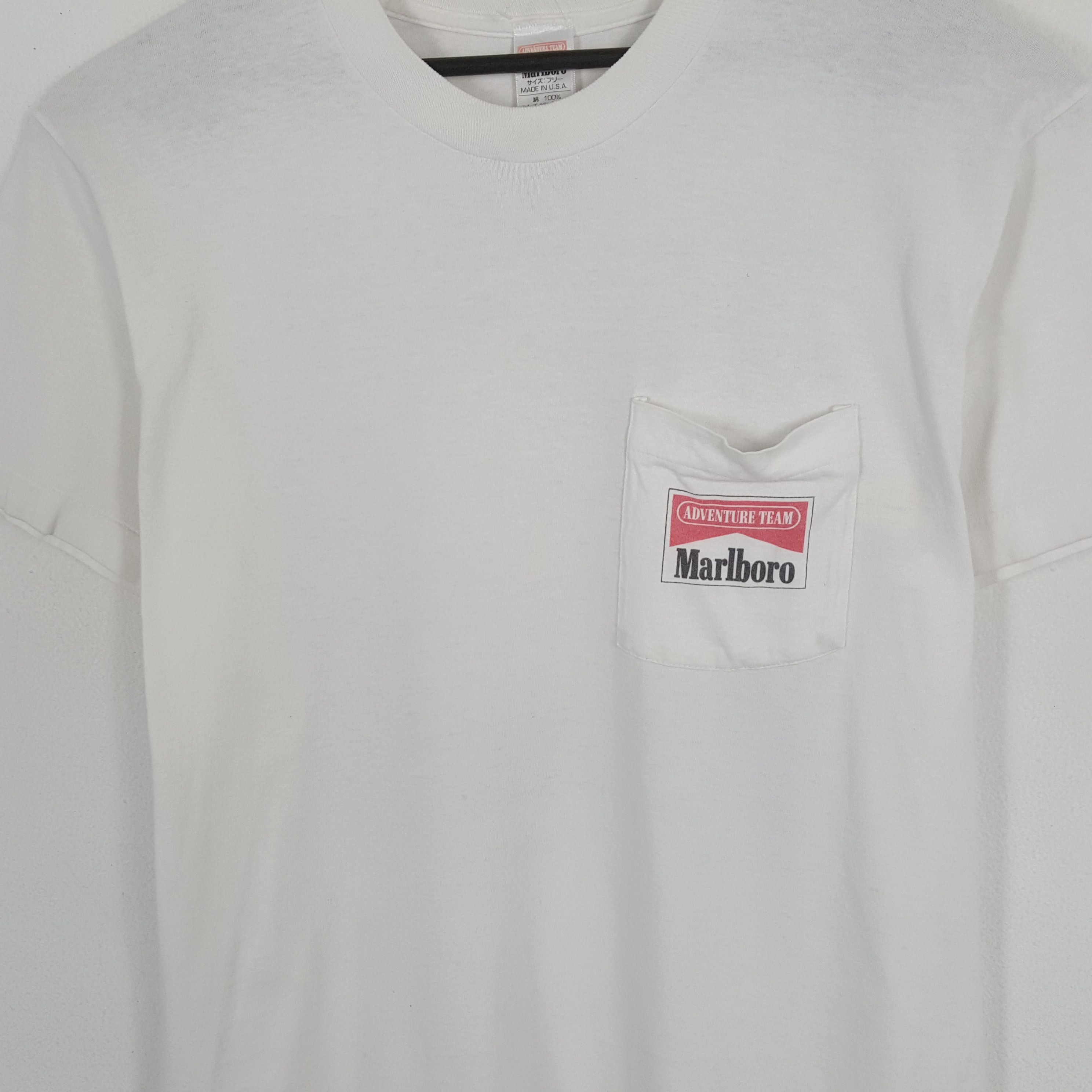 Marlboro × Marlboro Adventure Team × Vintage MARLBORO ADVENTURE TEAM Pocket Design Vintage Tshirt Size US L / EU 52-54 / 3 - 4 Thumbnail