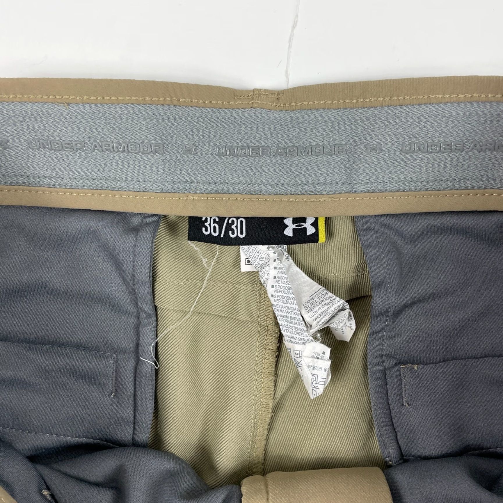 Under Armour Under Armour Pants Mens 36 x 30 Beige Golf Straight Leg Outdoors Stretch Casual Workwear 5-Pocket Mens Level Size US 36 / EU 52 - 6 Thumbnail
