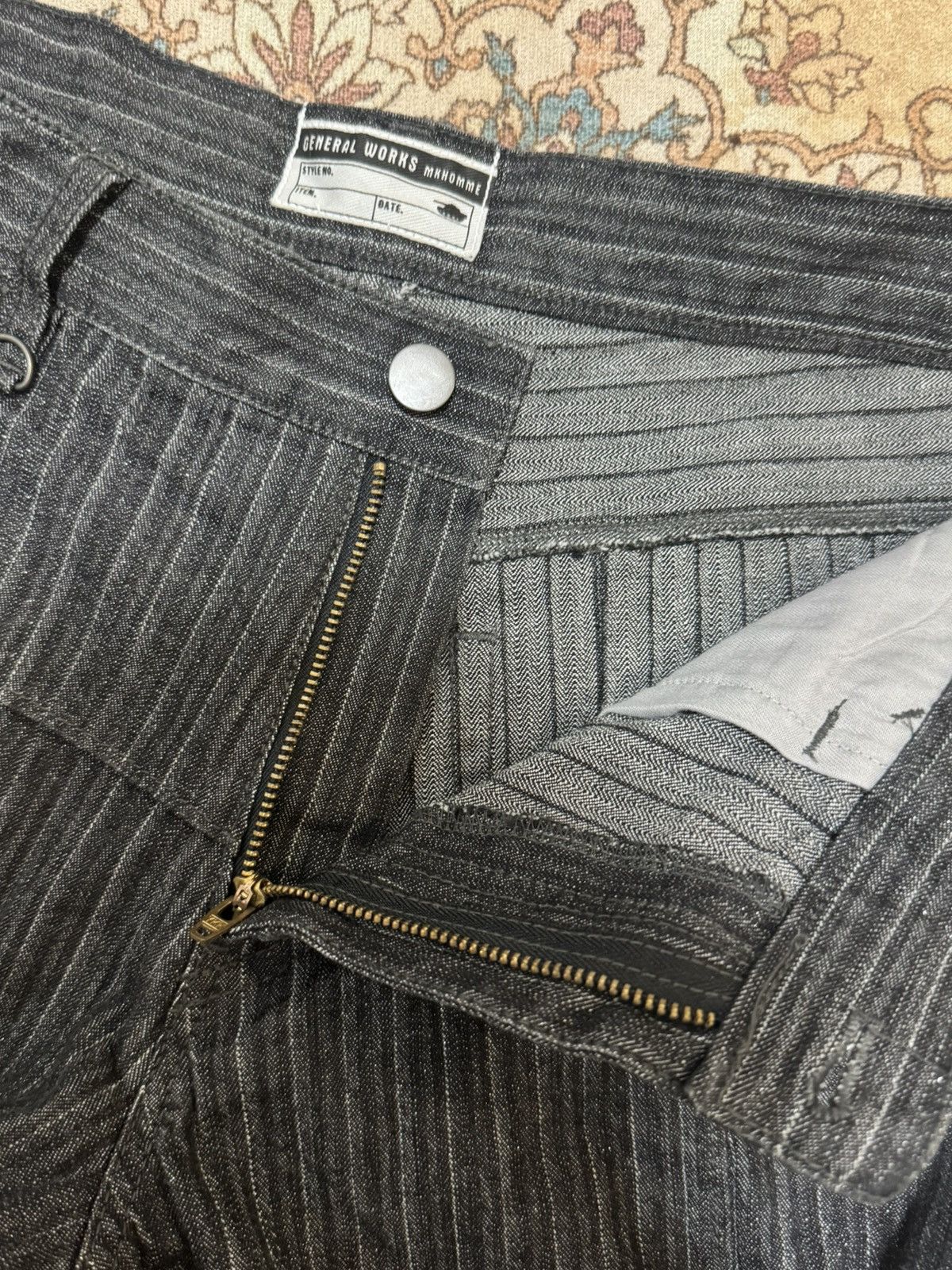 Hysteric Glamour × Vintage Vintage Michel Klein Homme Stripes Jeans Size US 32 / EU 48 - 8 Thumbnail