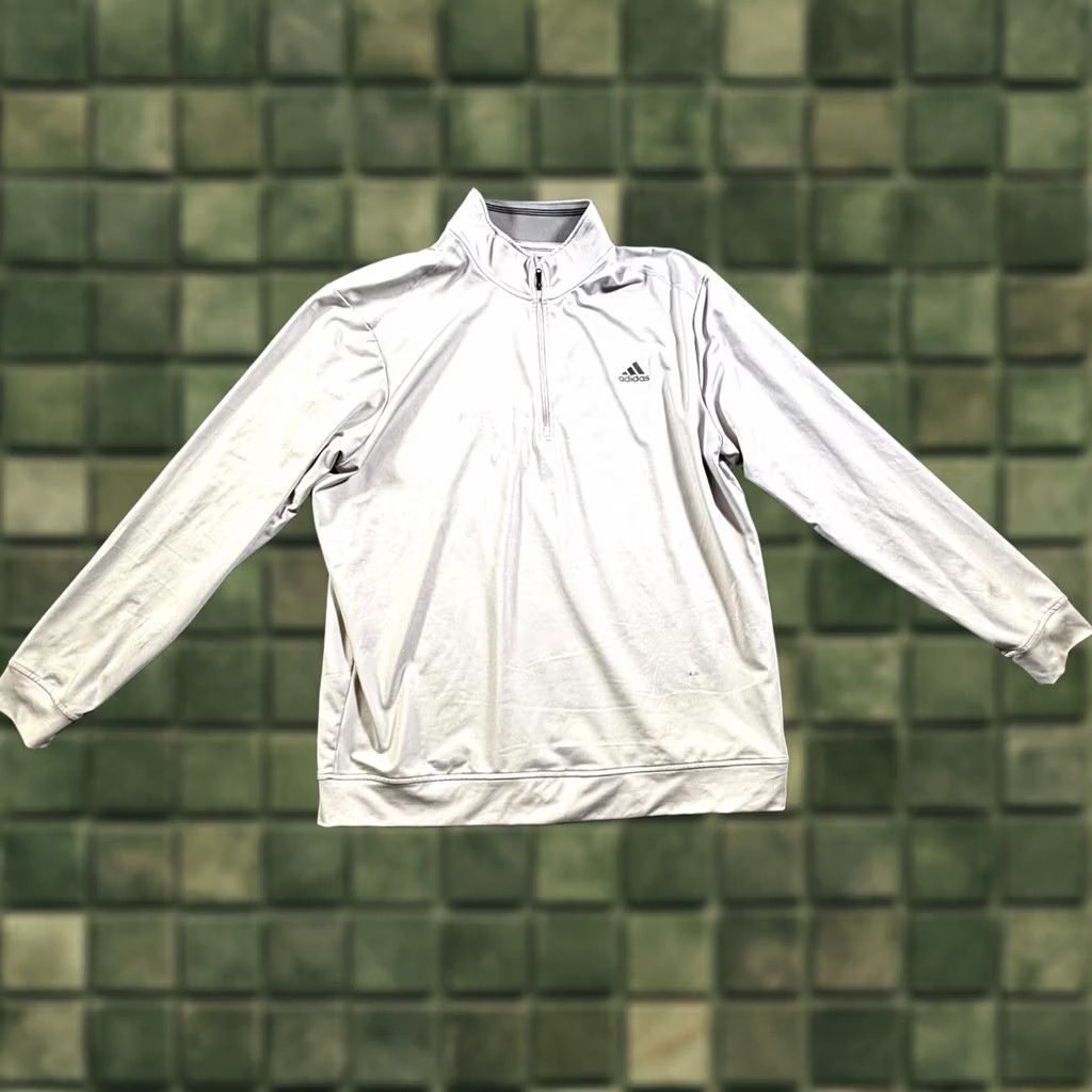 Adidas Adidas Golf Shirt Men’s XL Gray Polyester Performance Quarter Zip Running Sports Shirt Size US XL / EU 56 / 4 - 1 Thumbnail