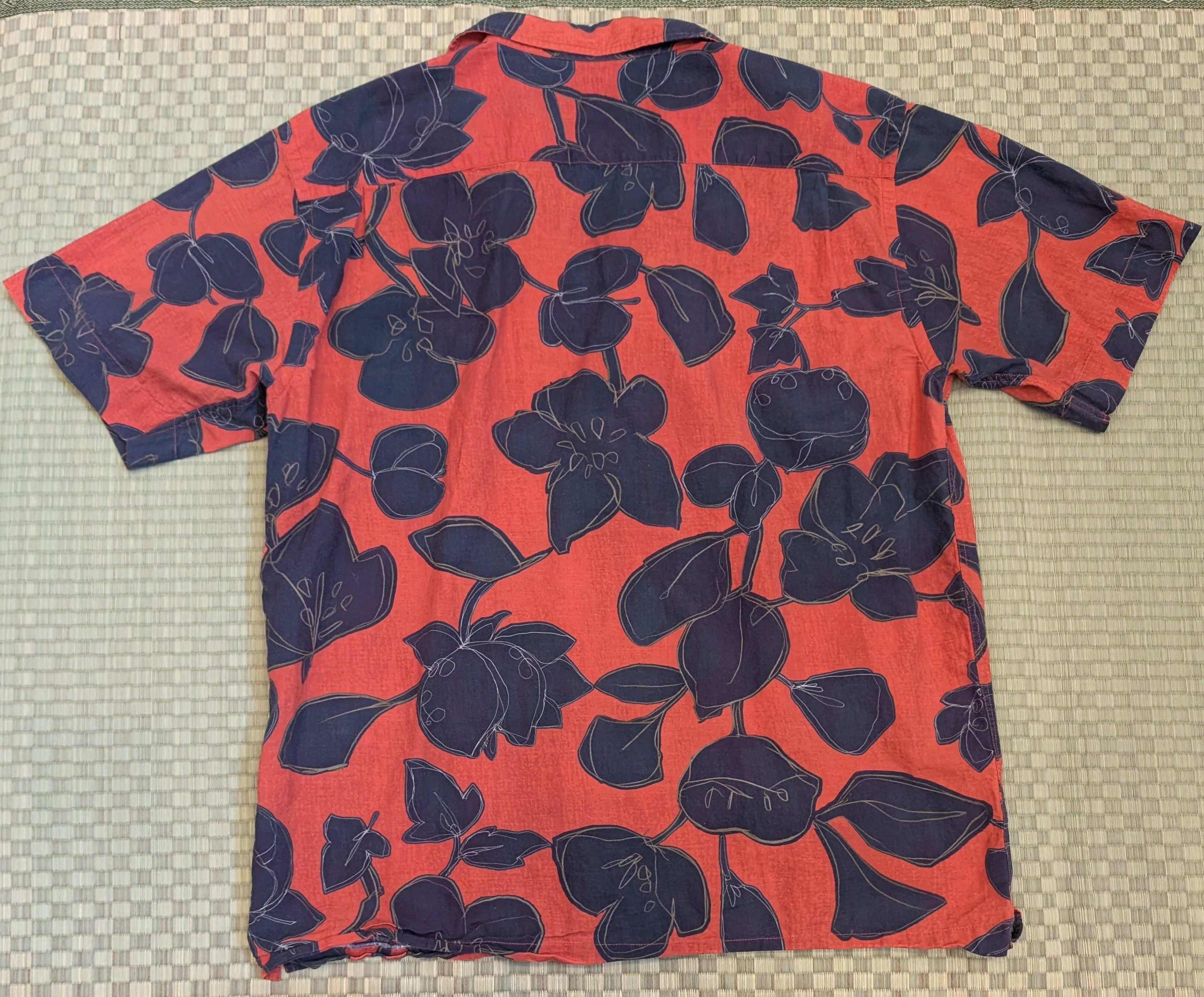 CLOSED Closed Floral SS Hawaiian Shirt Grapefruit Made in Portugal Size US L / EU 52-54 / 3 - 2 Thumbnail