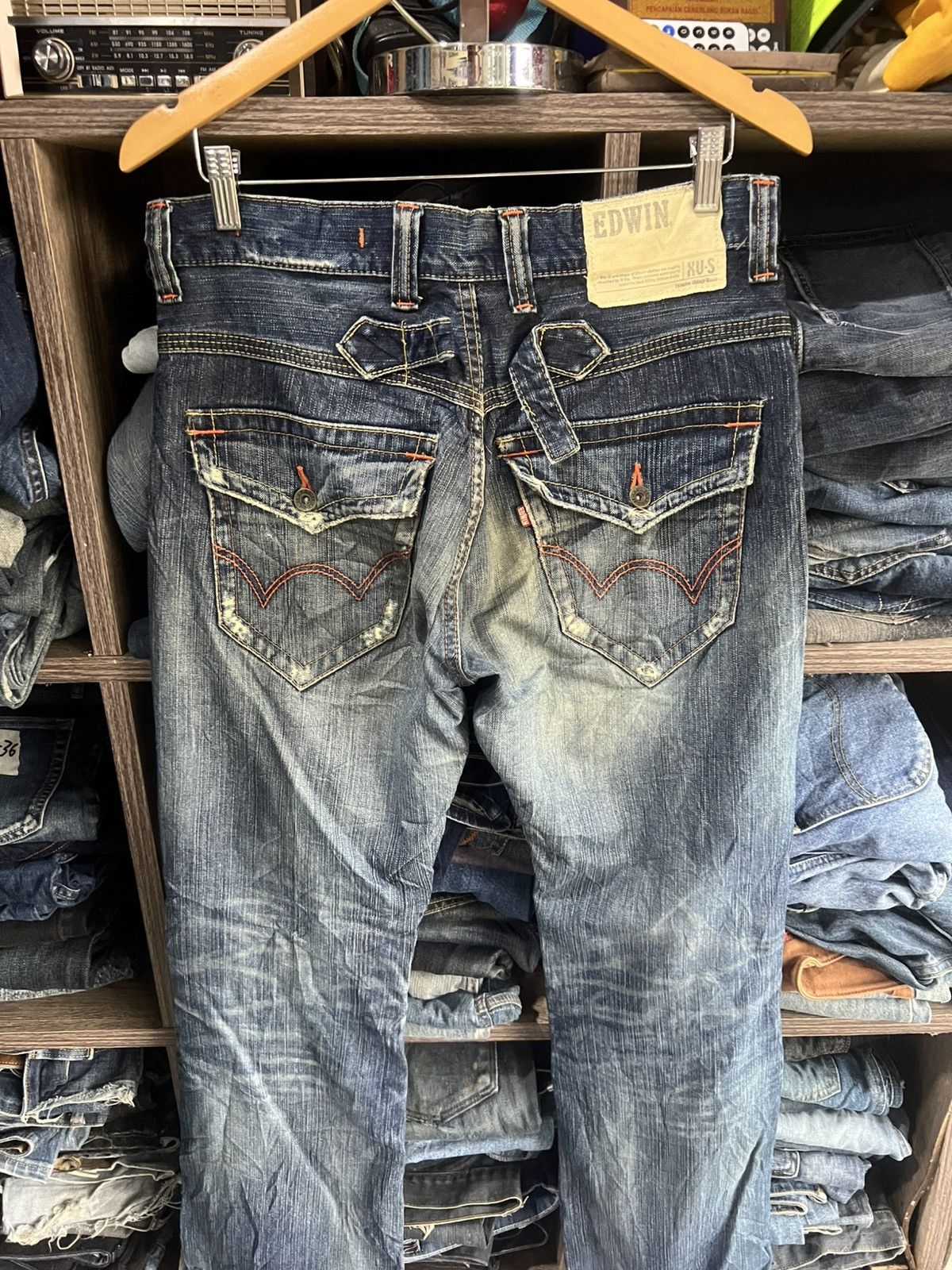 Edwin 🔥Edwin Exclusive Vintage Flared Distressed Denim Size US 34 / EU 50 - 12 Thumbnail