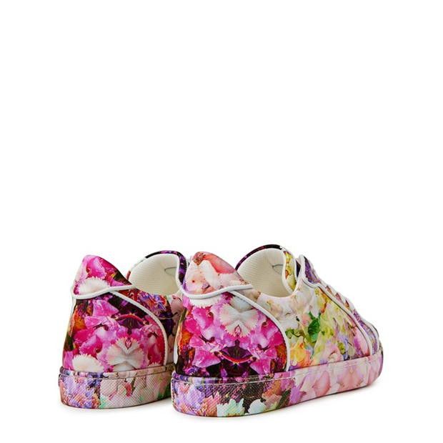 Christian Louboutin Vieira Floral-Print Satin Sneakers Size US 9 / IT 39 - 5 Thumbnail