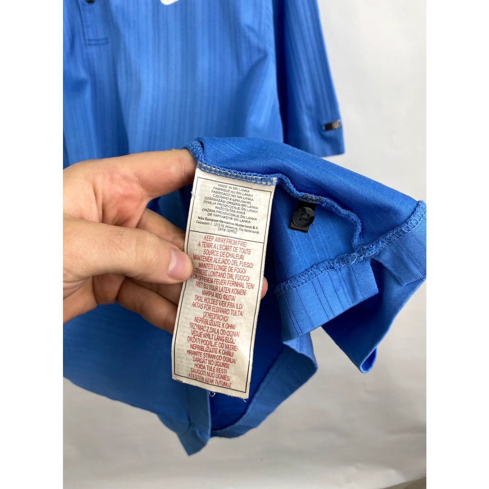 Nike VINTAGE Nike Golf polo T-shirt XL Blue 90s Tiger Woods Mens Polo Size US XL / EU 56 / 4 - 7 Thumbnail