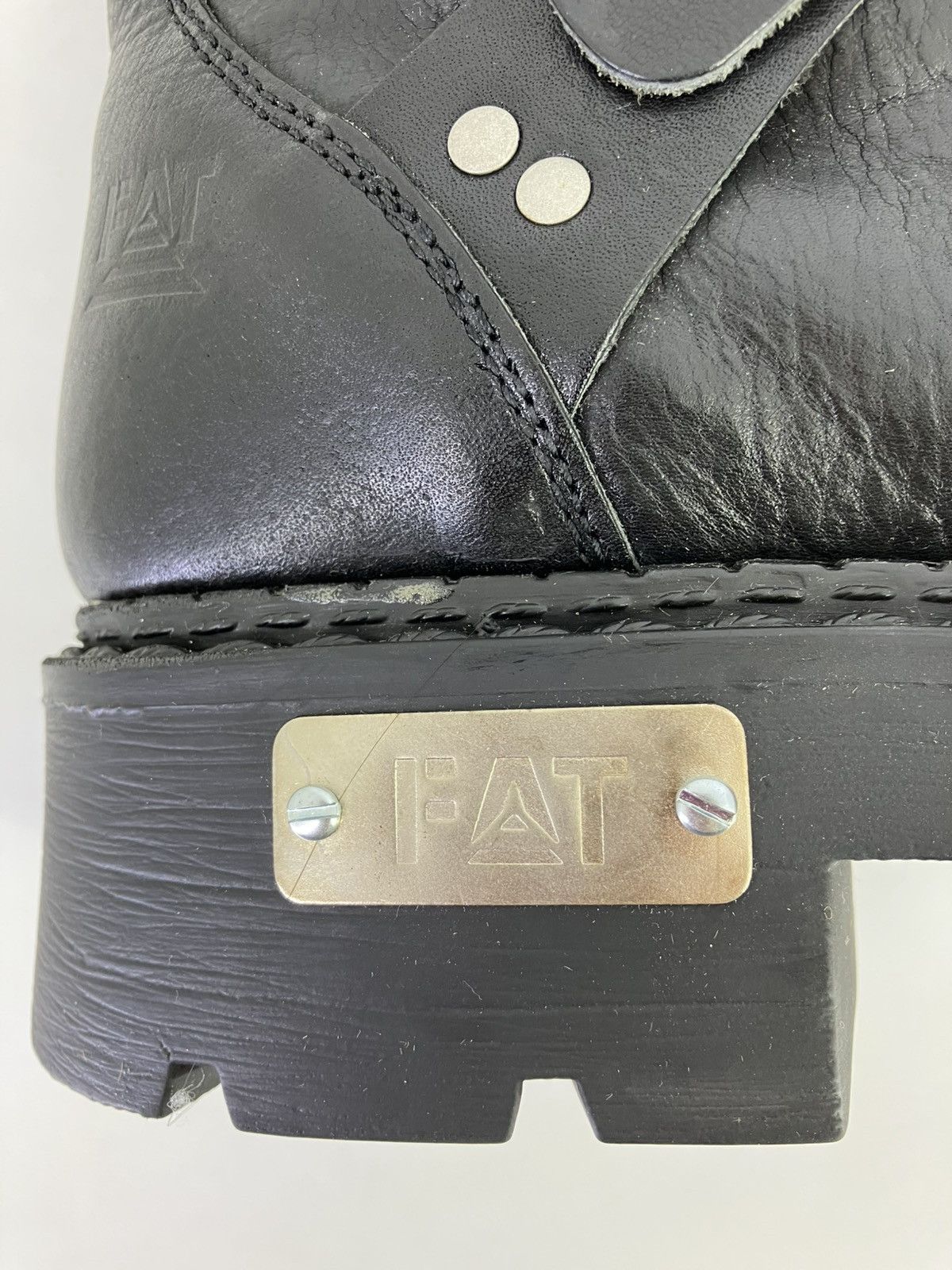 Vintage Genuine leather platform boots 90s00s FAT Size US 10 / EU 43 - 12 Thumbnail