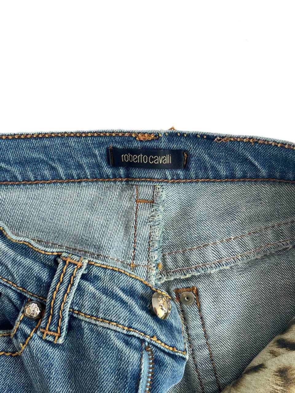 Roberto Cavalli SS05 Roberto Cavalli Mudwash Long Skinny Flared Jeans Size 29" - 6 Thumbnail