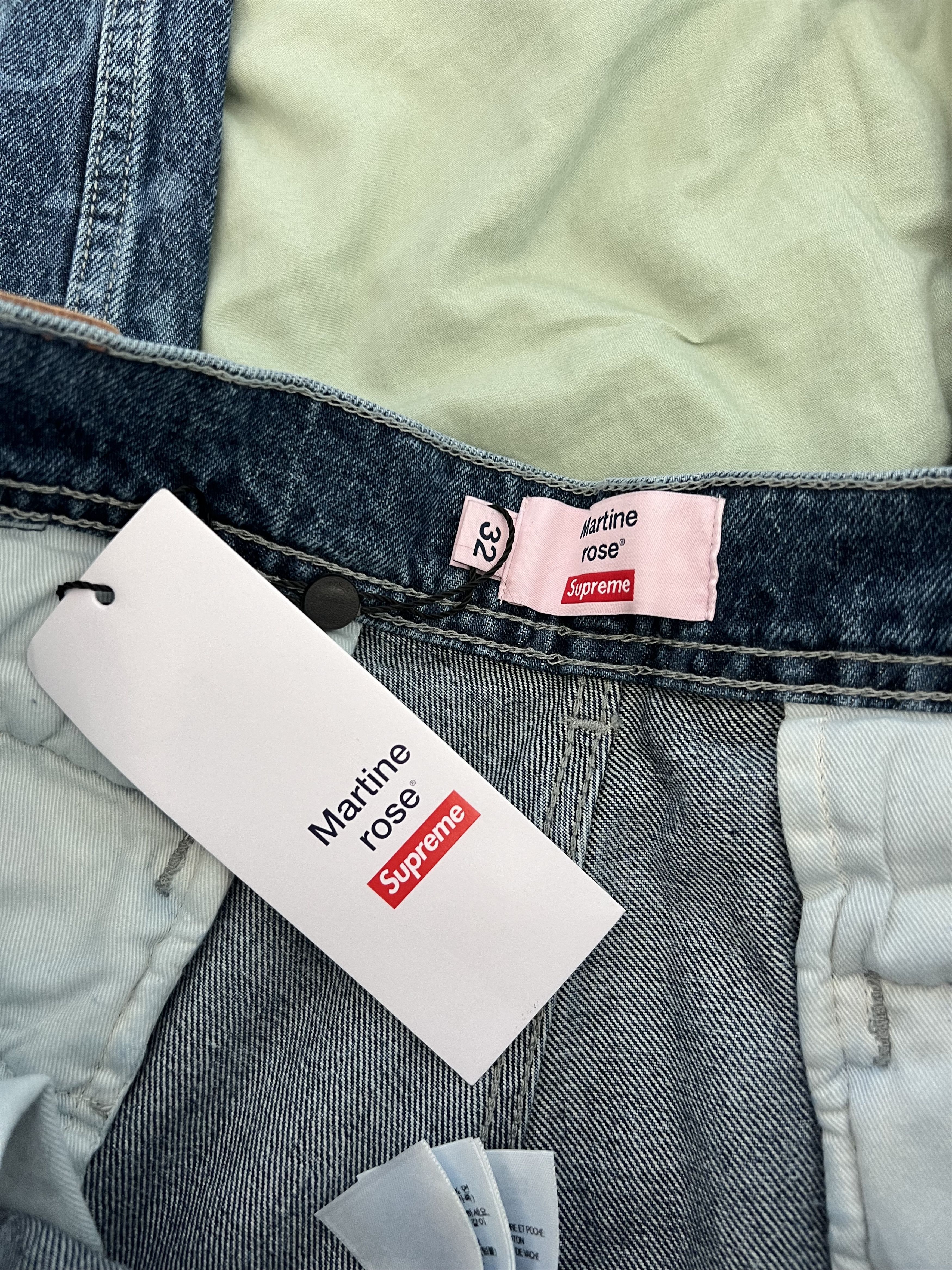 Martine Rose × Supreme Martine Rose Supreme Denim Cargo Pants in Blue Size US 32 / EU 48 - 7 Thumbnail
