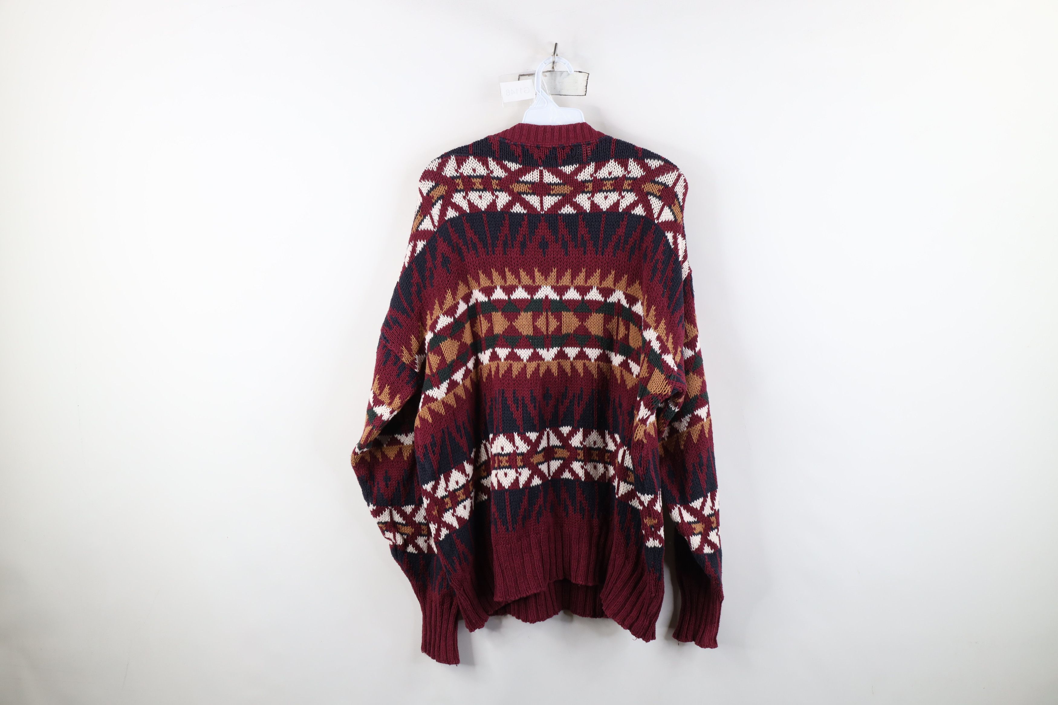 Vintage Vintage 90s Streetwear Knit Crewneck Sweater Cotton USA Size US XL / EU 56 / 4 - 9 Thumbnail