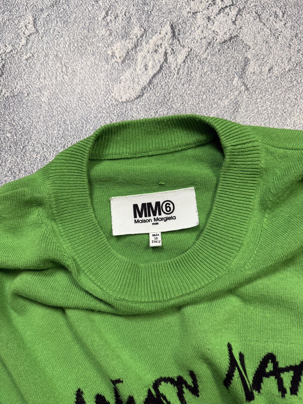 Maison Margiela Maison Margiela MM6 Oversize Sweater Spellout Big Logo Size US S / EU 44-46 / 1 - 9 Thumbnail
