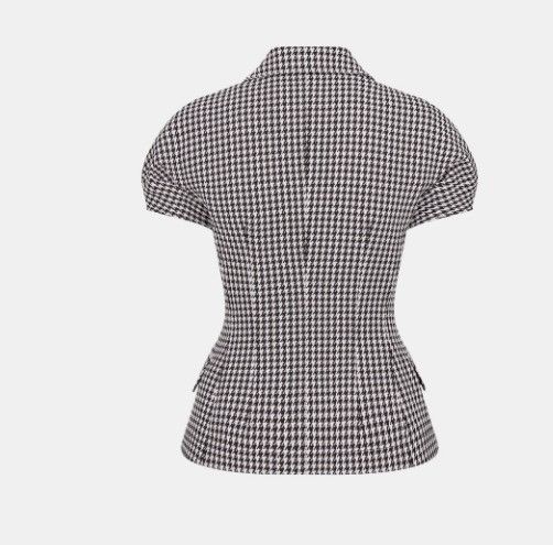 Dior o1w1db11124 2-in-1 Puff Sleeves Jacket in Black & White Size S / US 4 / IT 40 - 2 Thumbnail