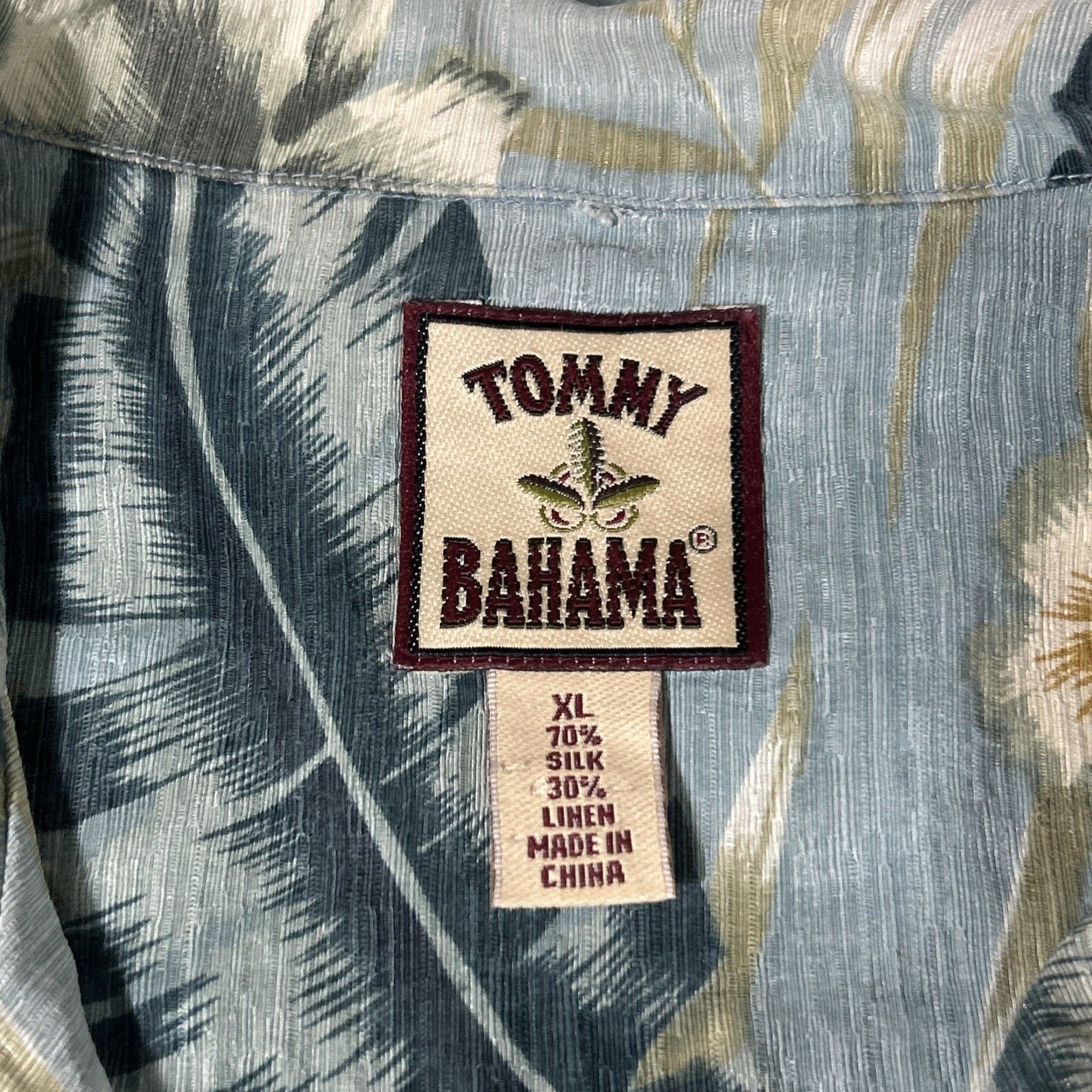 Tommy Bahama Tommy Bahama 70s Hawaiian Loop Collar Silk Linen Shirt XL Size US XL / EU 56 / 4 - 3 Thumbnail