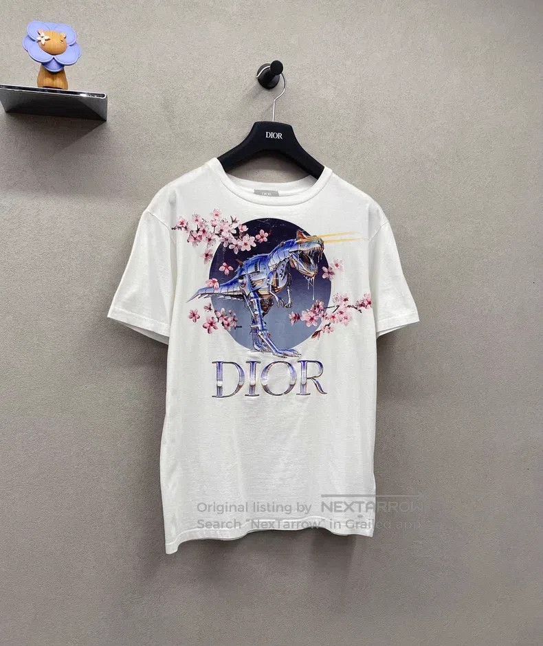 Dior Dior Cherry Blossom Dinosaur Short Sleeve Size US XXS / EU 40 - 3 Thumbnail