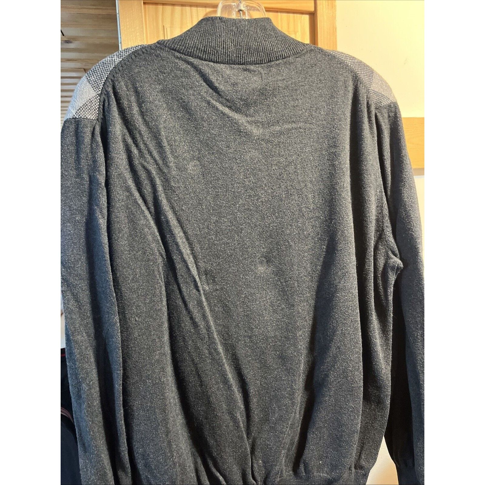 Other Kenneth Roberts Men’s L Gray Argyle Cotton Cashmere Sweater Size US L / EU 52-54 / 3 - 8 Thumbnail