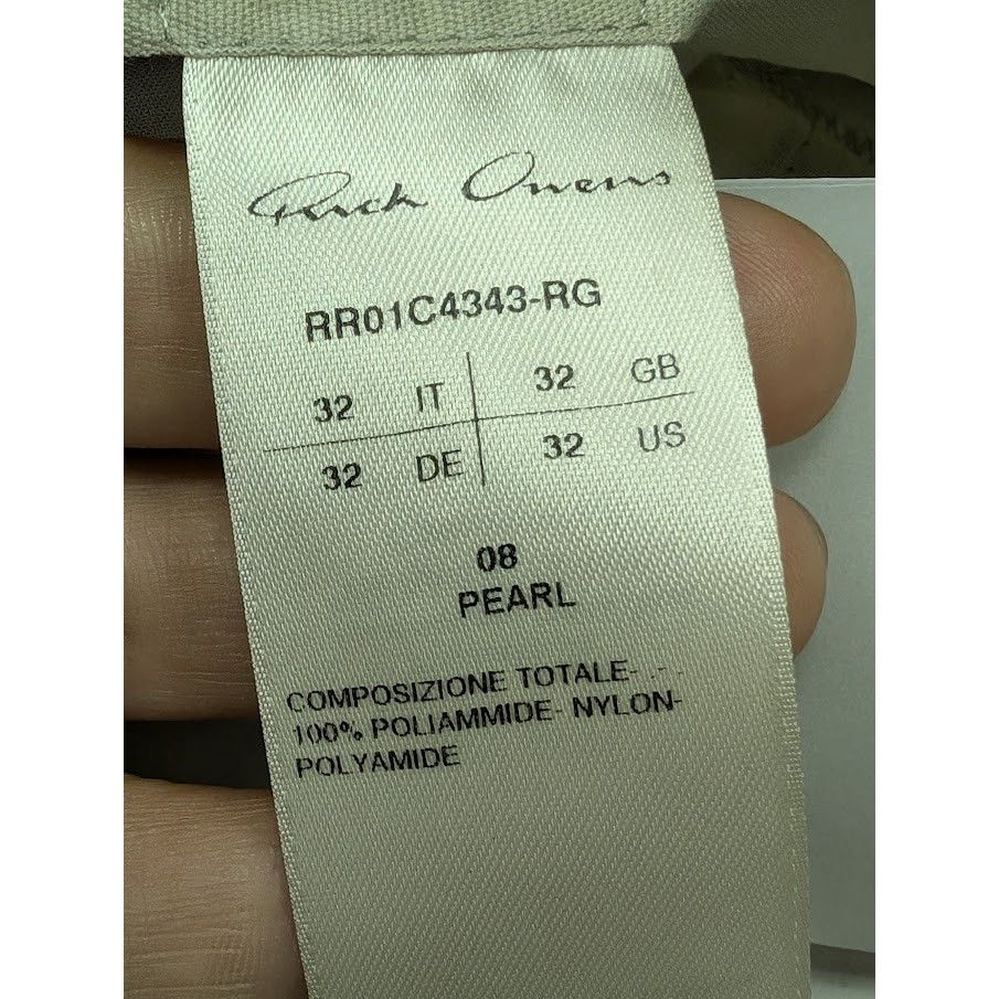 Rick Owens o1rshd1 Bolan Banana Zipper Pants in Pearl Size US 32 / EU 48 - 21 Thumbnail