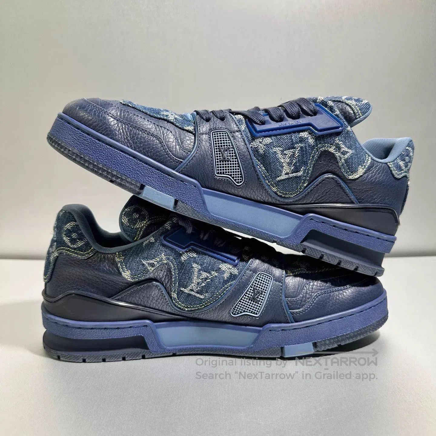 Louis Vuitton Blue Low. Size US 8.5 / EU 41-42 - 4 Thumbnail